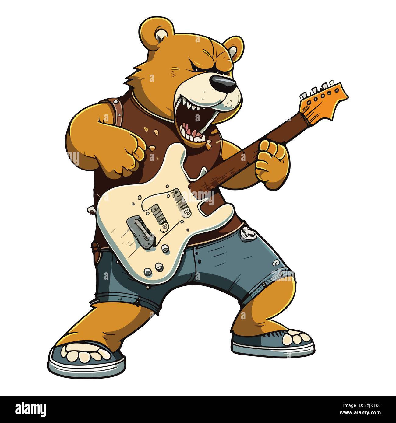 Bear playing guitar hi-res stock photography and images - Alamy
