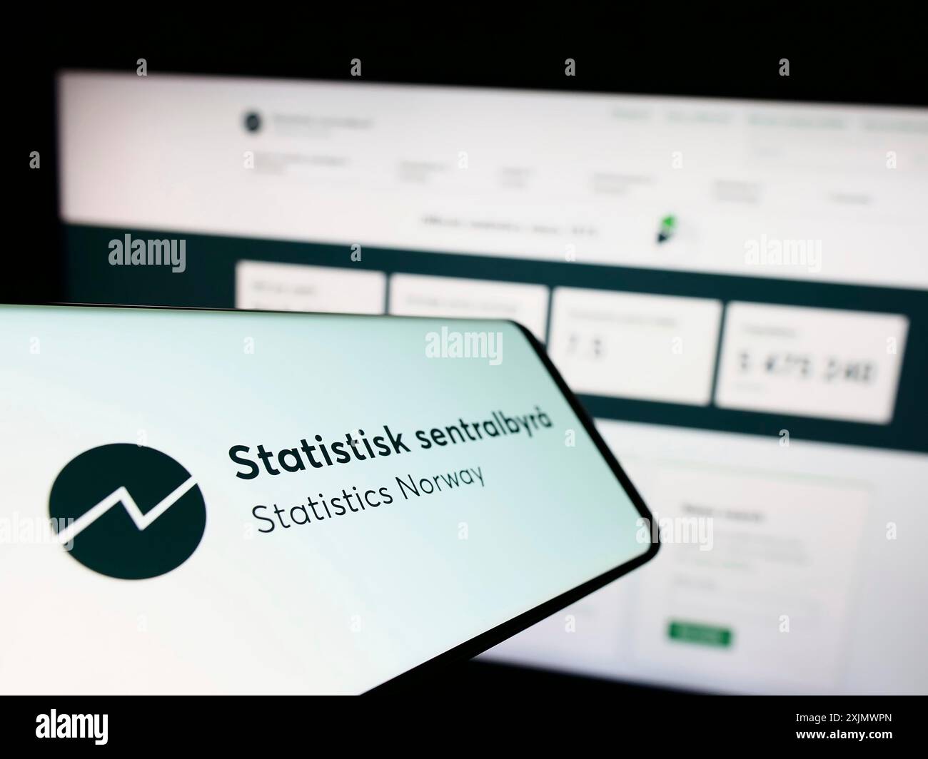 Stuttgart, Germany, 12-04-2022: Smartphone with logo of Norwegian ...