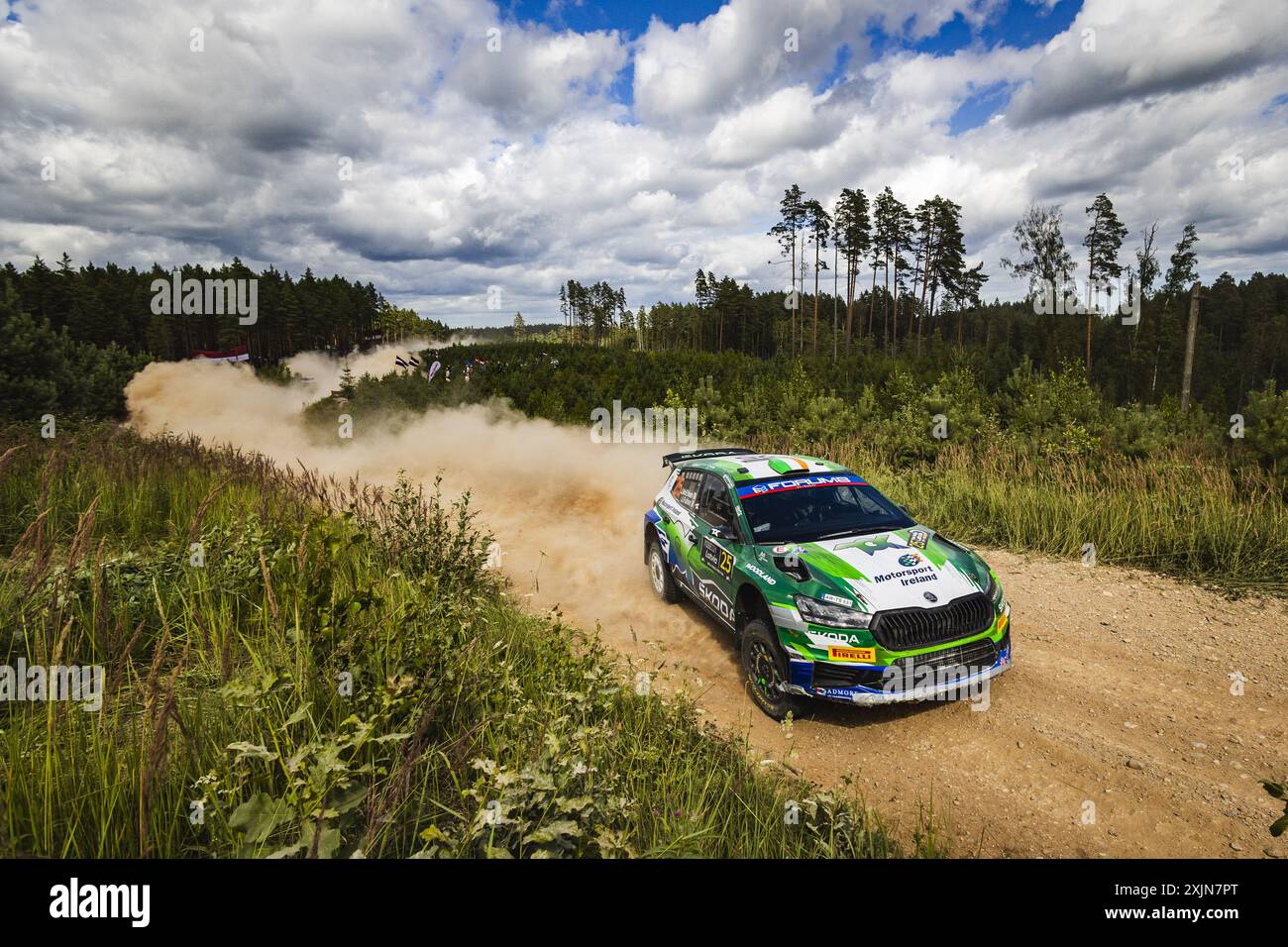 25 MCERLEAN Joshua, FULTON James, Skoda Fabia RS Rally2, action during ...
