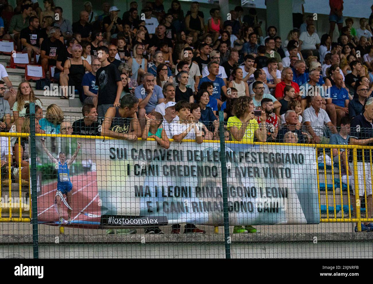 Trento, Italia. 19th July, 2024. Alex Schwazer gara di addio atletica ad arco - Trento - venerdi 19 Luglio 2024 Photo Foto Enrico Pretto/LaPresse) Alex Schwazer farewell arch athletics competition - Trento - Friday 19 July 2024 Photo Photo Enrico Pretto/LaPresse) Credit: LaPresse/Alamy Live News Stock Photo