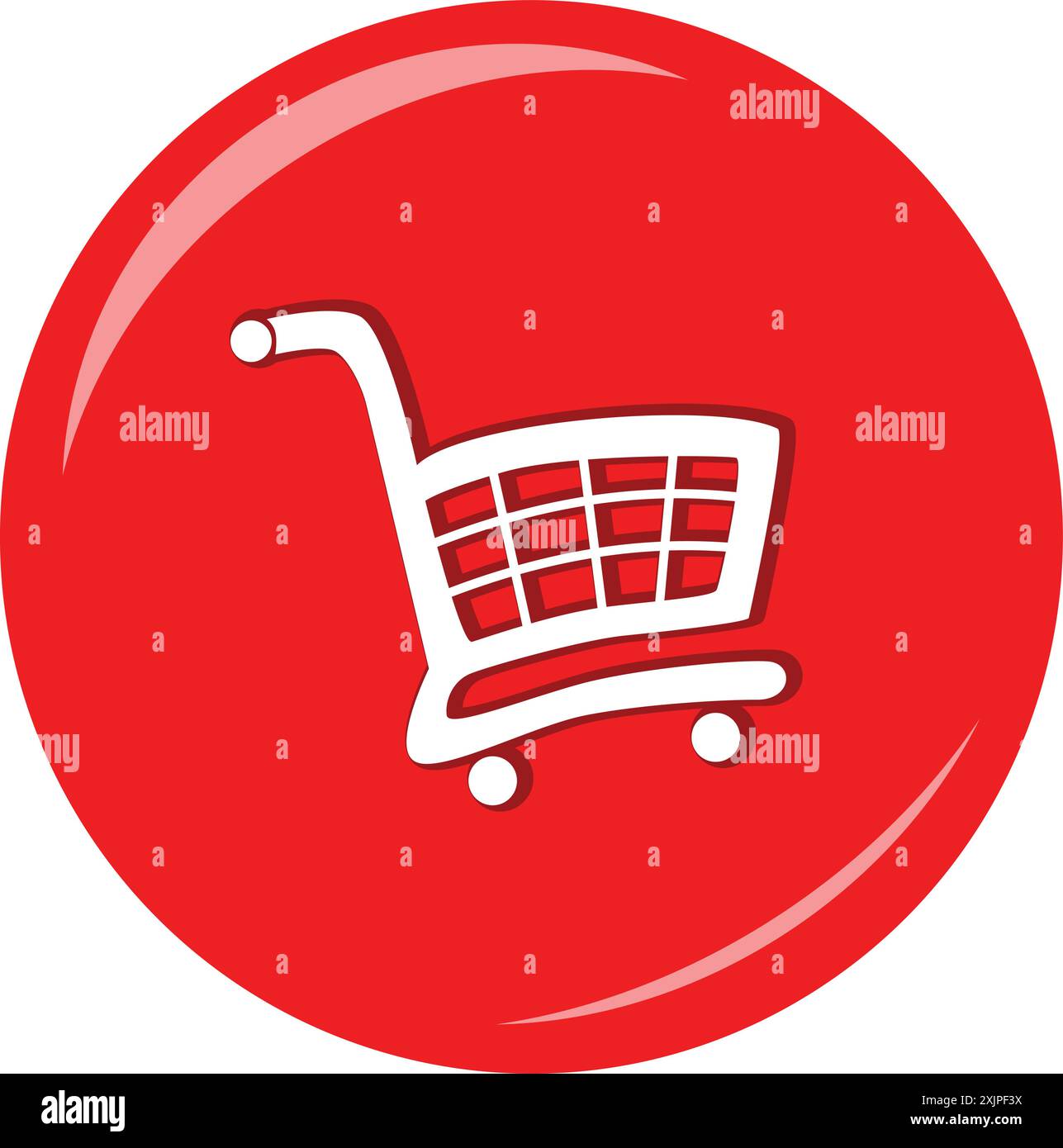 Shopping cart icon, vector illustration. Flat design style eps 10 Stock ...