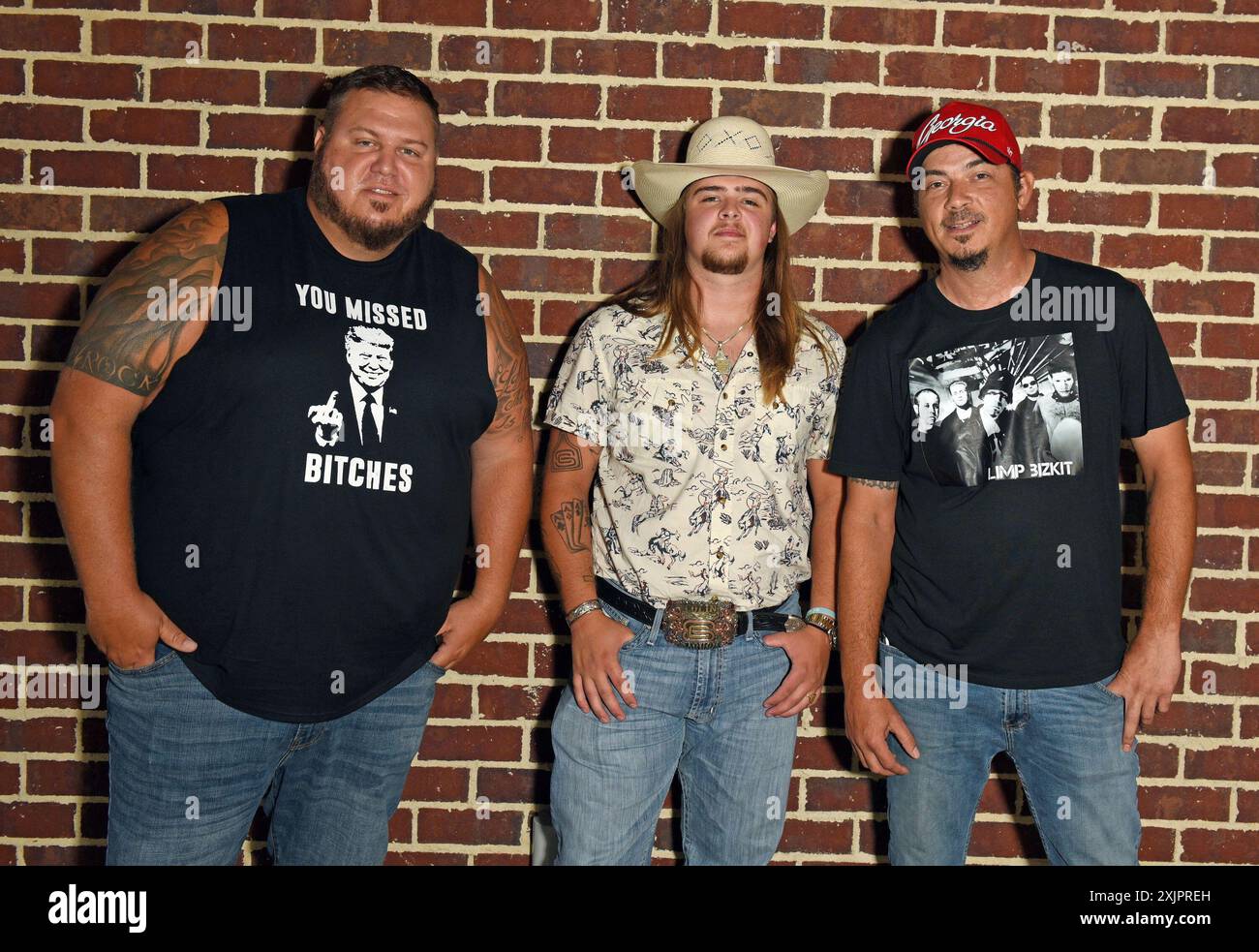 Ga. 19th July, 2024. Clay Sharpe, Colin Stough, Brian King on stage for Colin Stough & The Lacs
