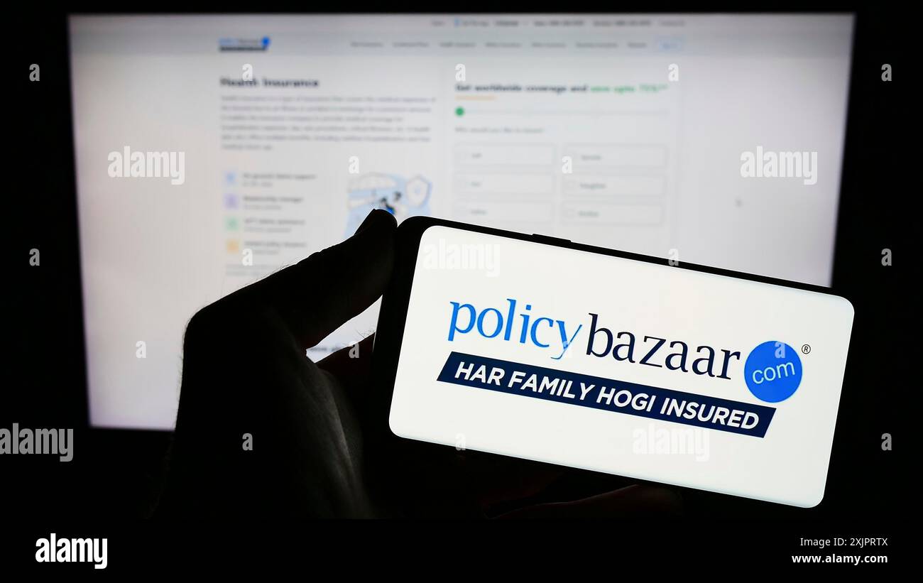 Policybazaar Logo Sticker Policybazaar logo hi-res stock photography and images - Alamy