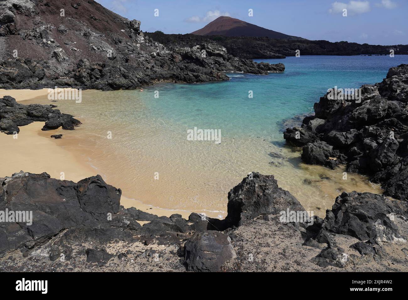 Desolate bay, Ascension Island Stock Photo
