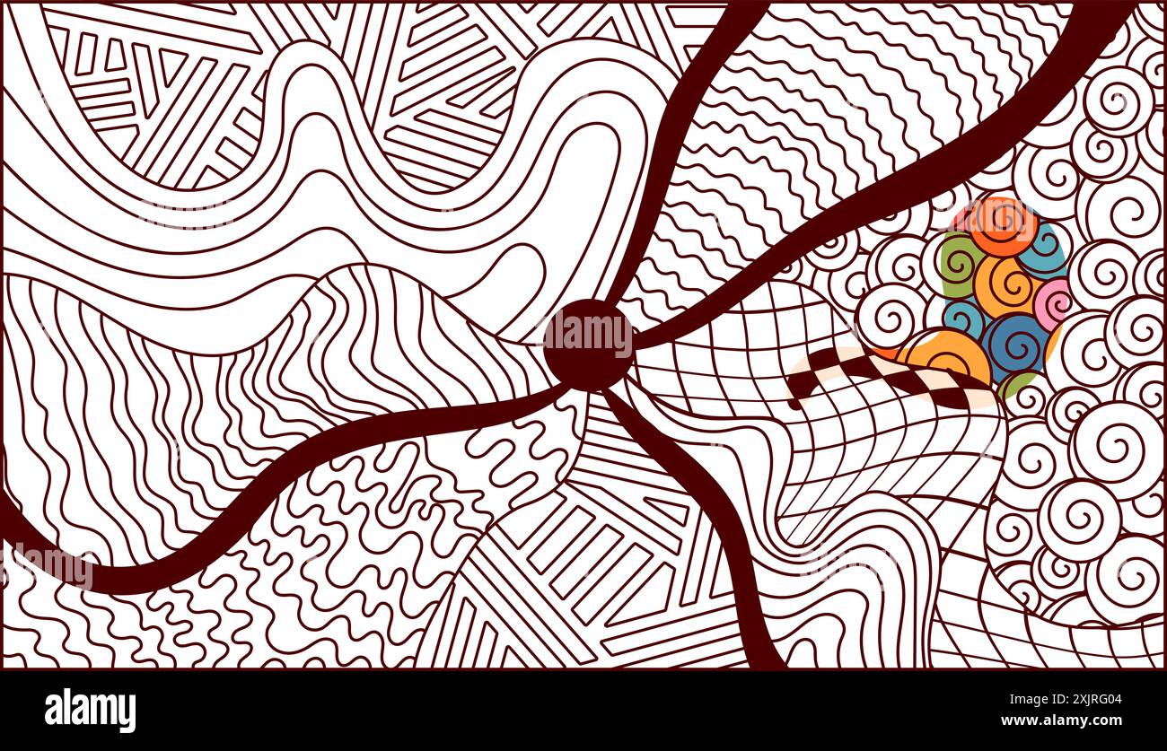 Zentangle coloring page for adults Stock Vector Image & Art - Alamy