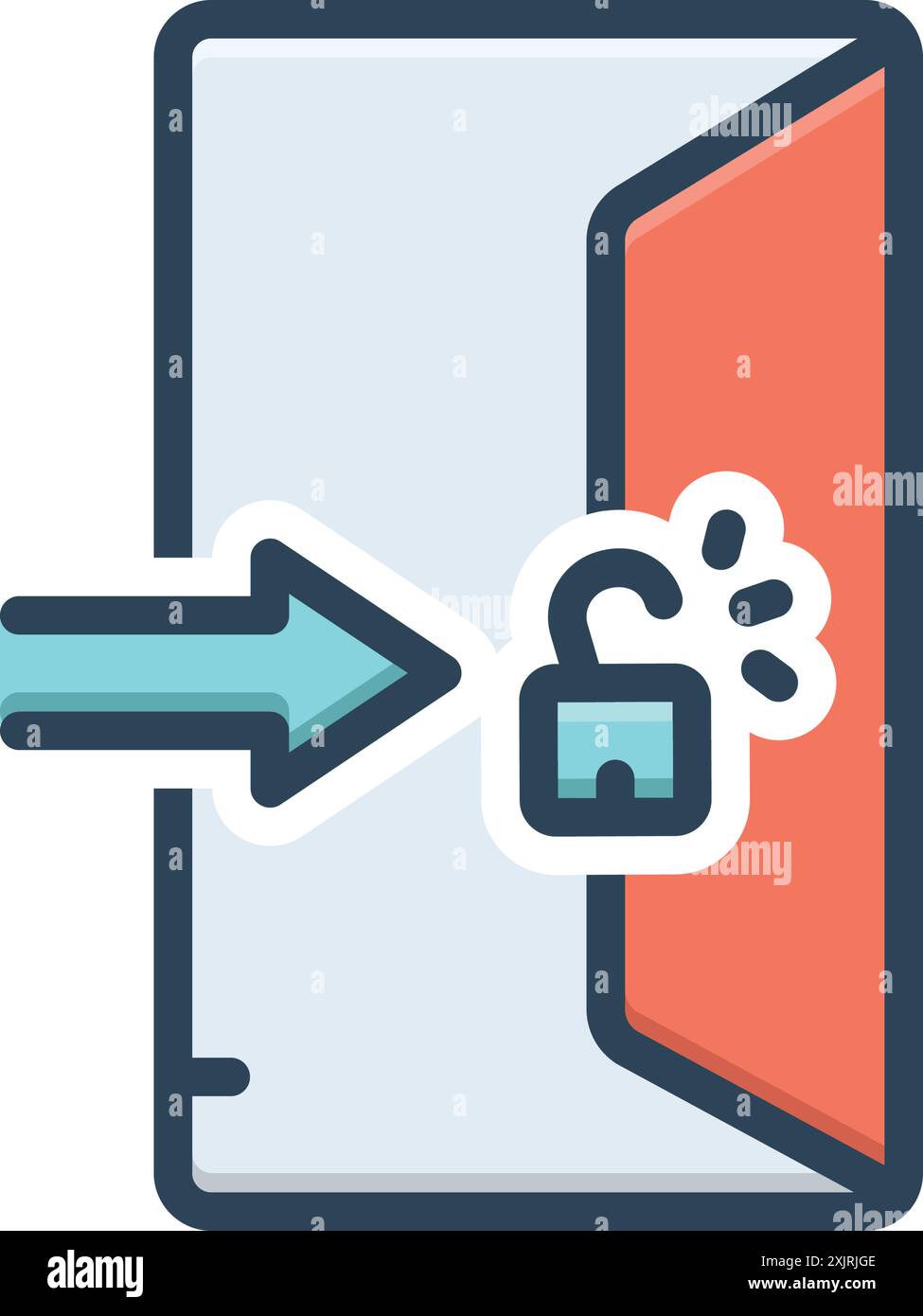Icon for admission,entry Stock Vector Image & Art - Alamy
