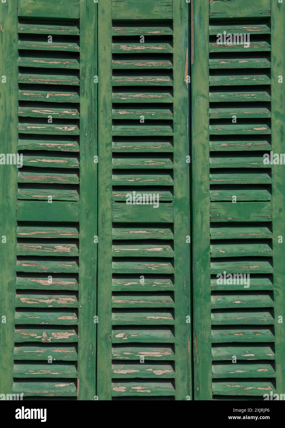 wooden, green, old shutters on the window Stock Photo - Alamy