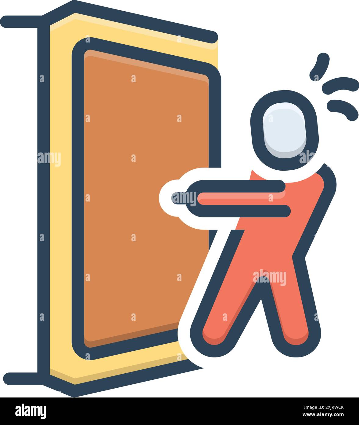 Icon for pulling,push Stock Vector