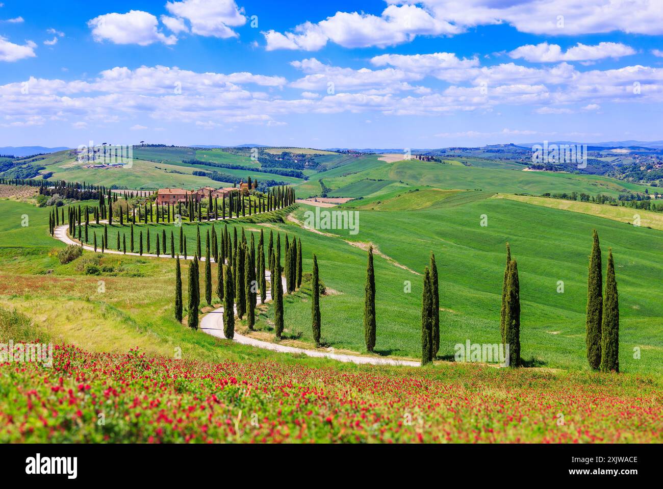 Tuscany panoramic scenery hi-res stock photography and images - Alamy