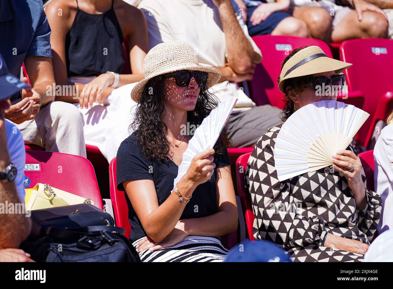 Båstad, ATP 250, Sweden, 07 20 2024, Semi-final singles. Rafael Nadal against Duje Ajduković. Maria Francisca Perello Stock Photo