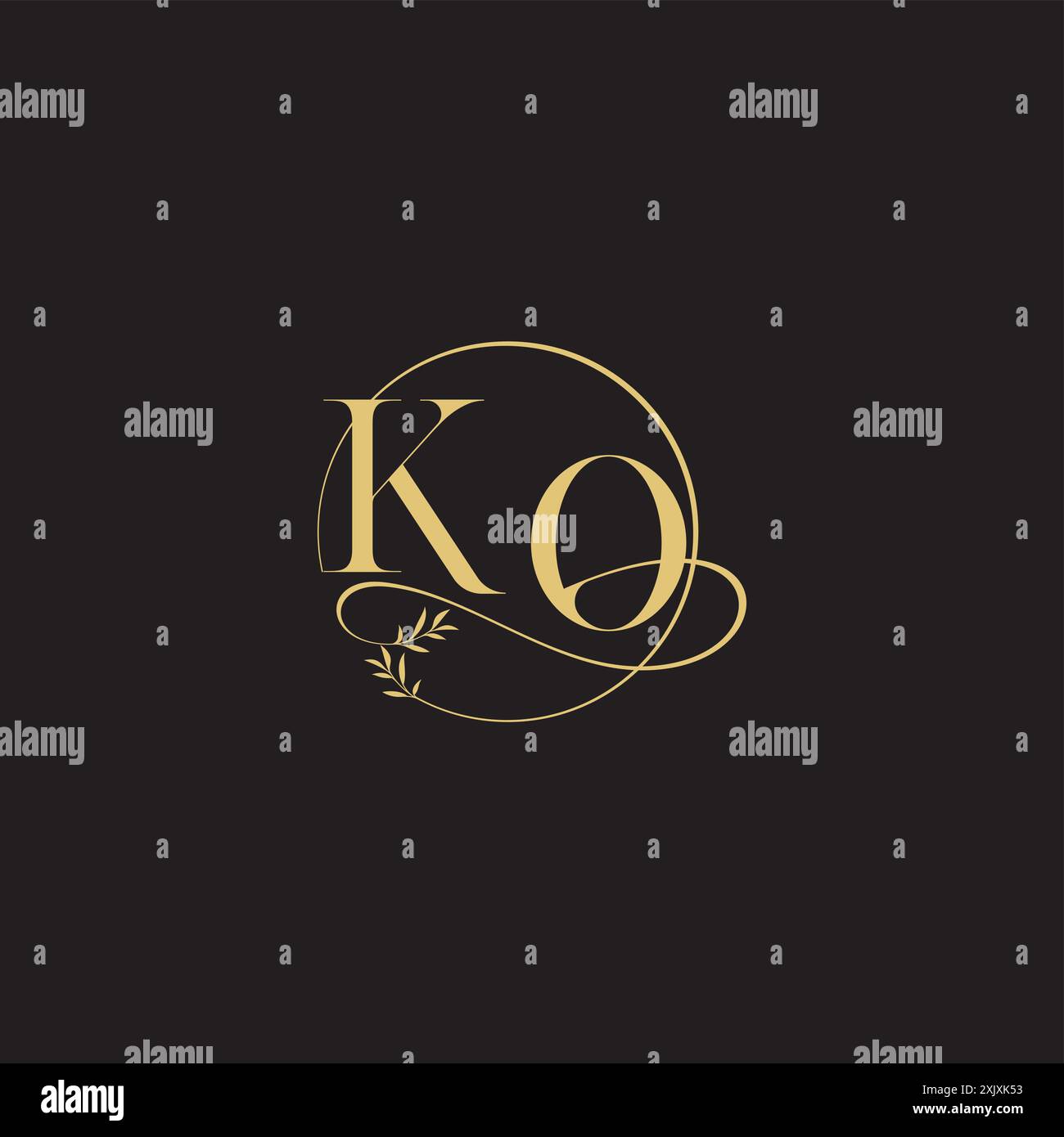 Ko Lettering Ko clean logo hi-res stock photography and images - Alamy