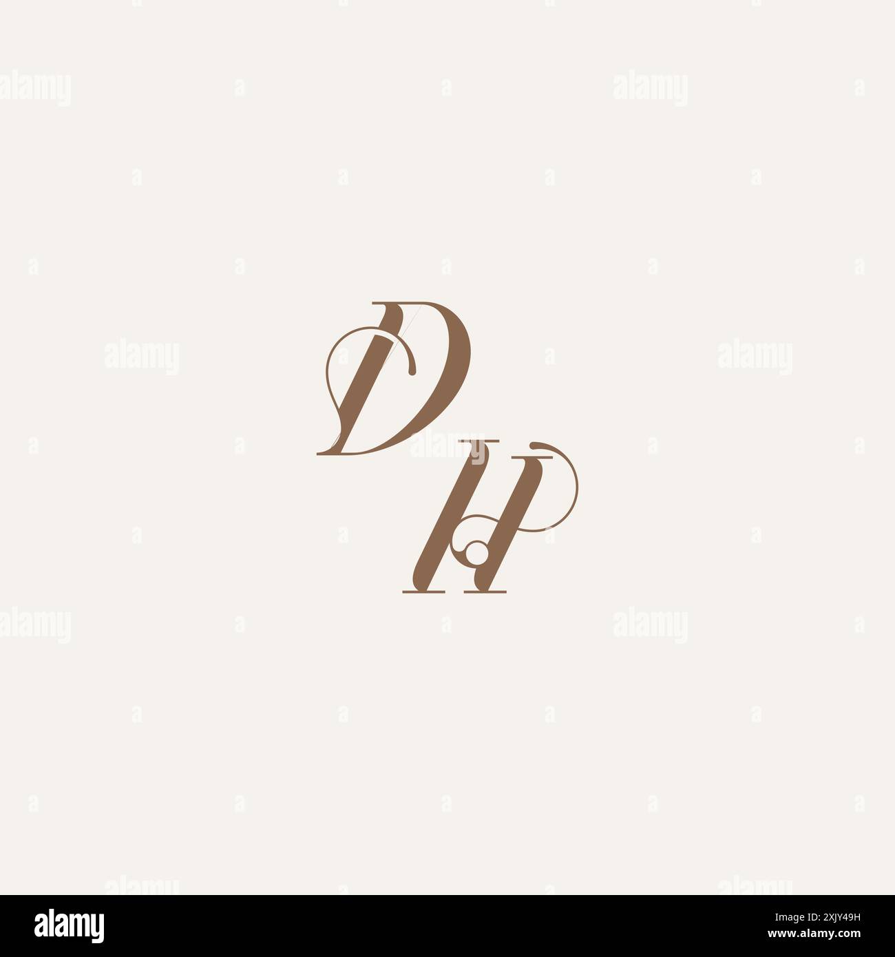 initial monogram logo wedding concept design ideas DH Luxury and ...