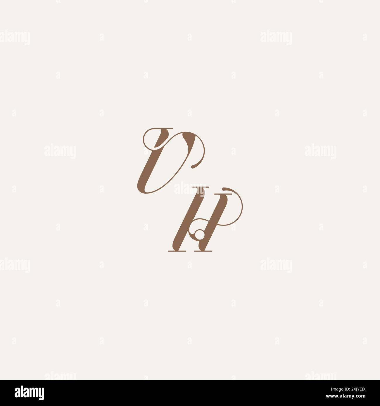 wedding concept design ideas VH initial monogram logo letter Luxury and ...