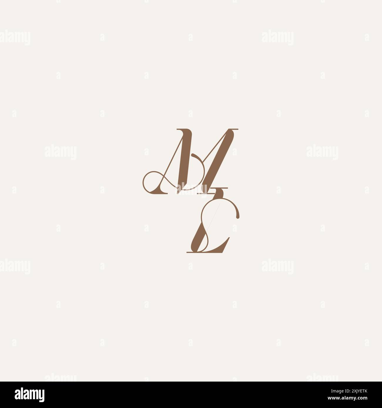 initial monogram logo wedding concept design ideas ML Luxury and ...