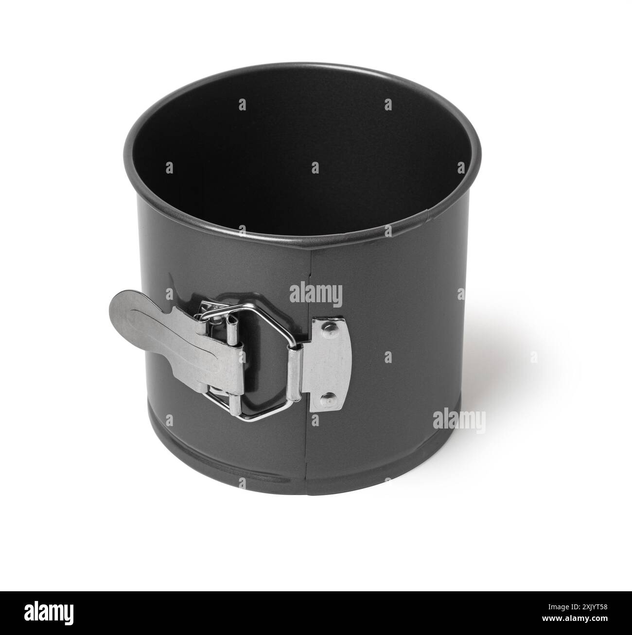 Small baking dish with lockisolated on white background with clipping path Stock Photo