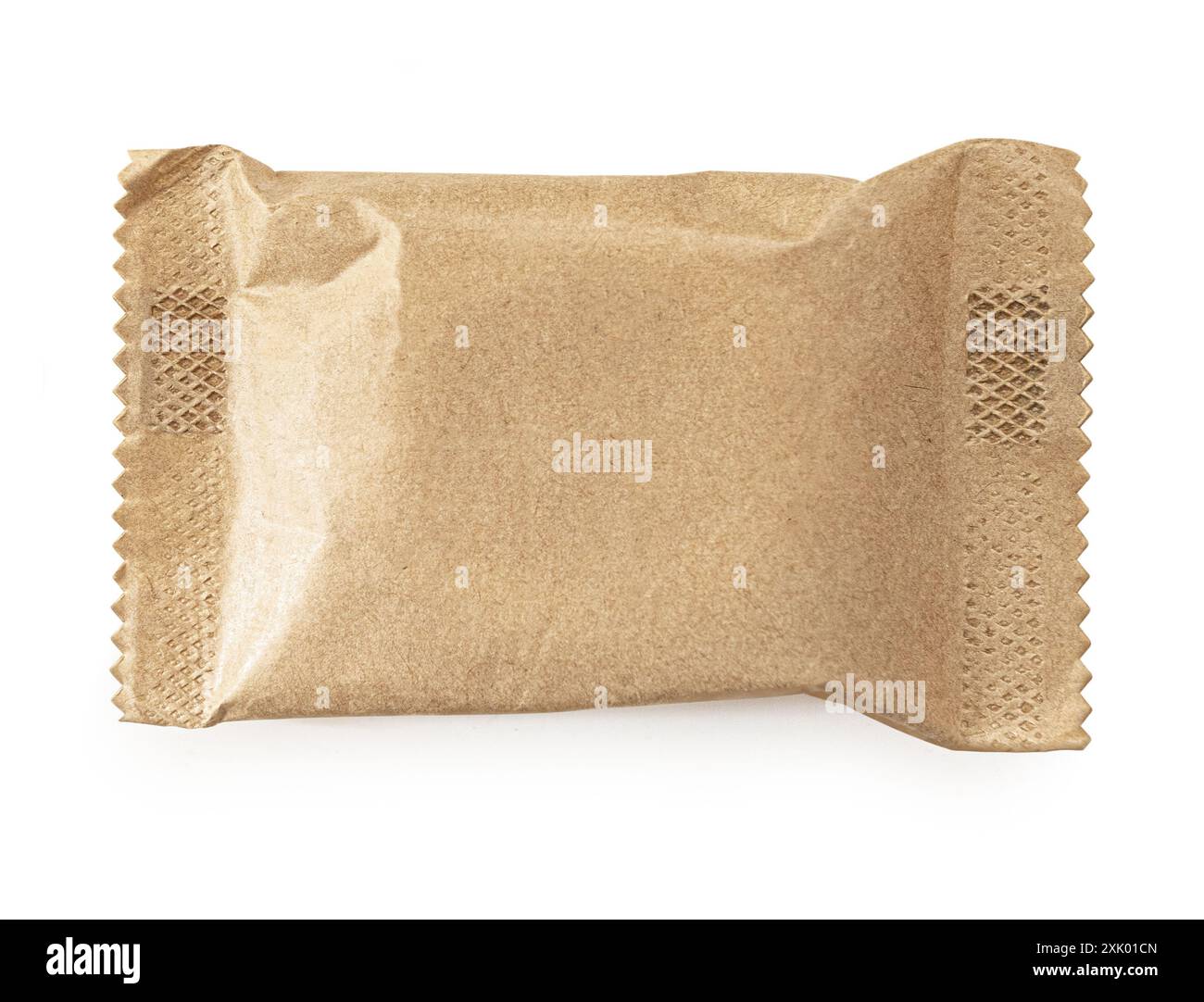Small  package for products isolated on white, with clipping path Stock Photo