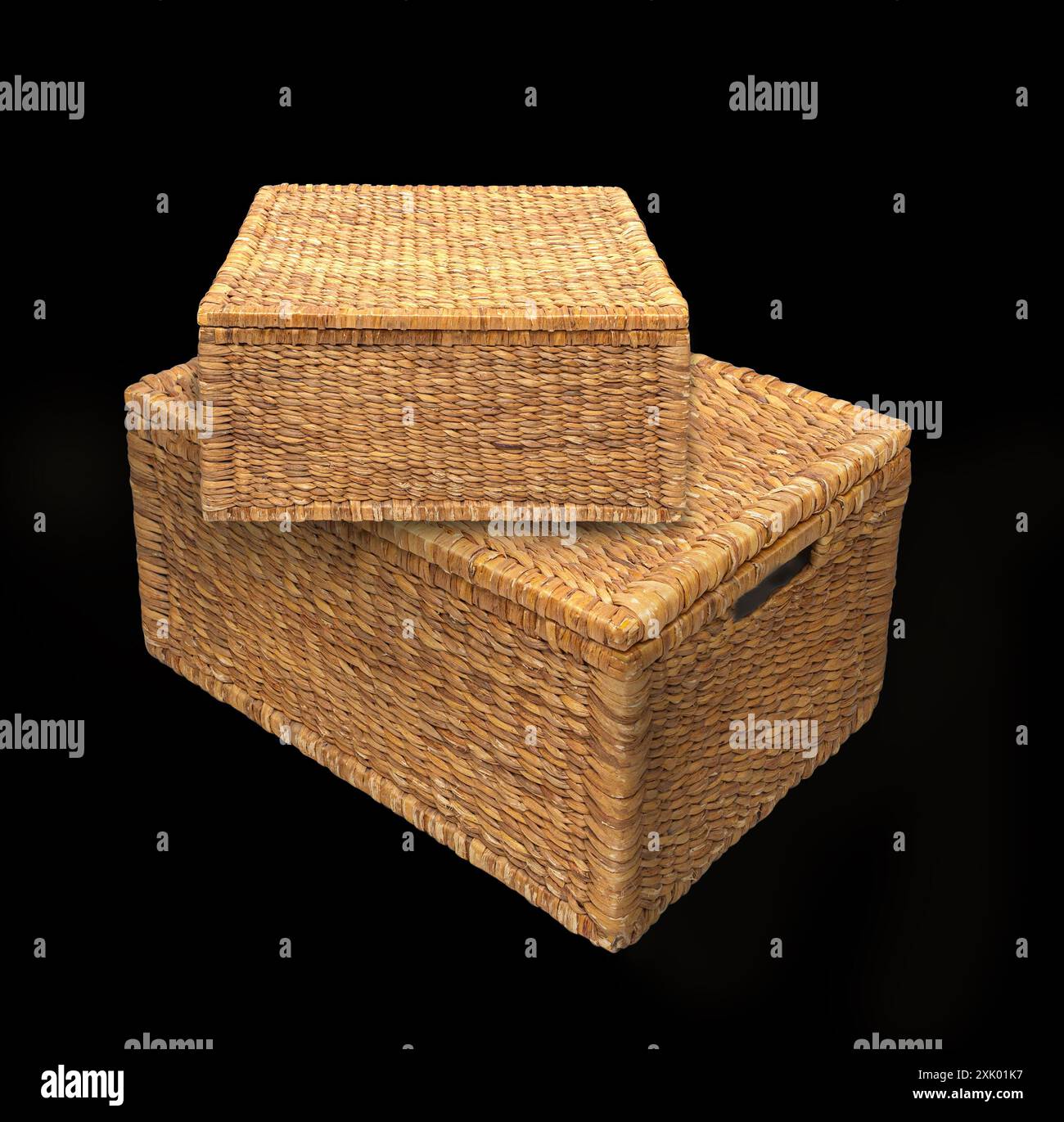 Wicker object box for interior hi-res stock photography and images - Alamy