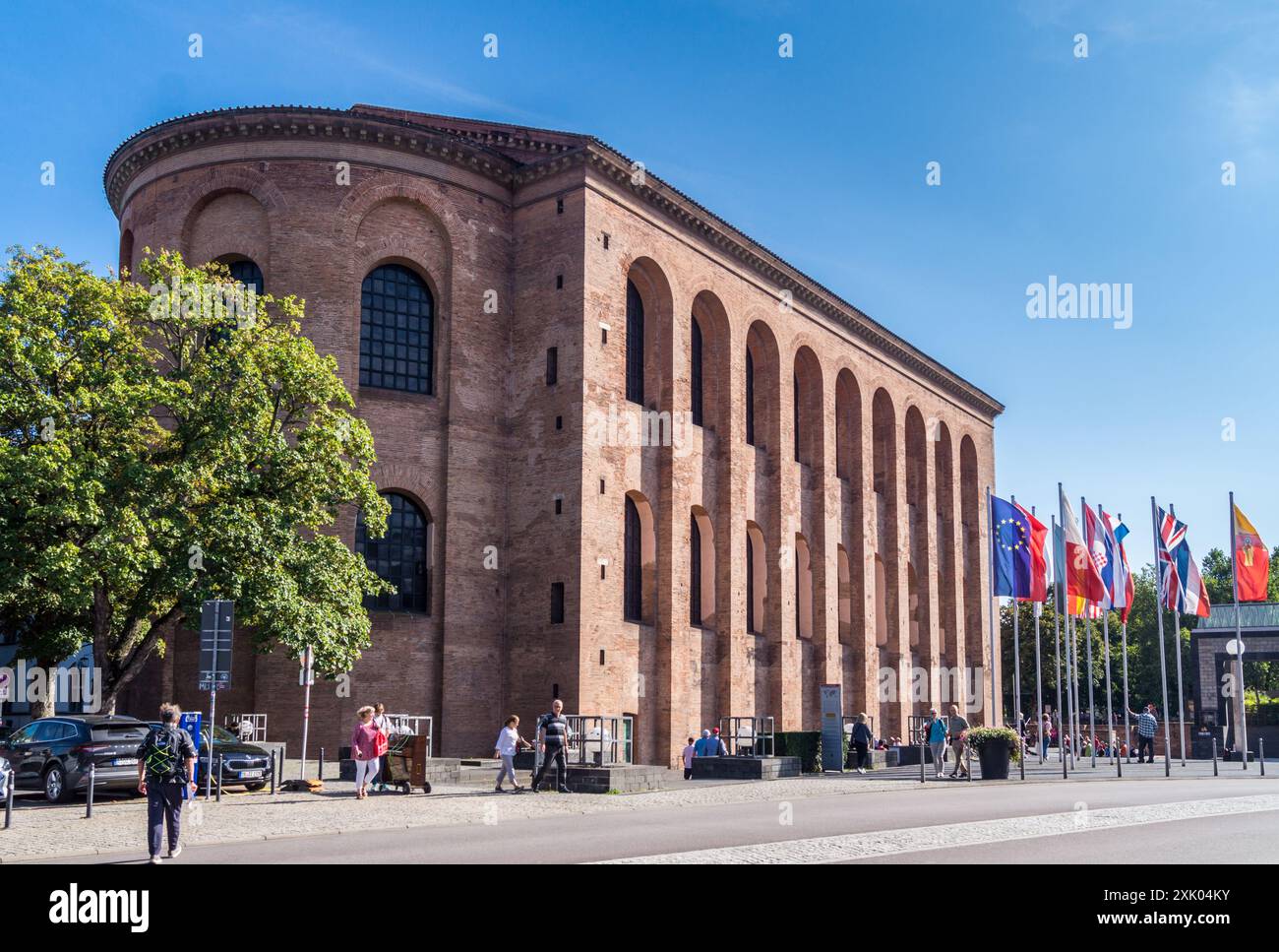 Aula Palatina, Basilica of Constantine, 300-310 CE, now Protestant ,Church of the Redeemer, Trier, Rheinland-Pfalz, Germany Stock Photo