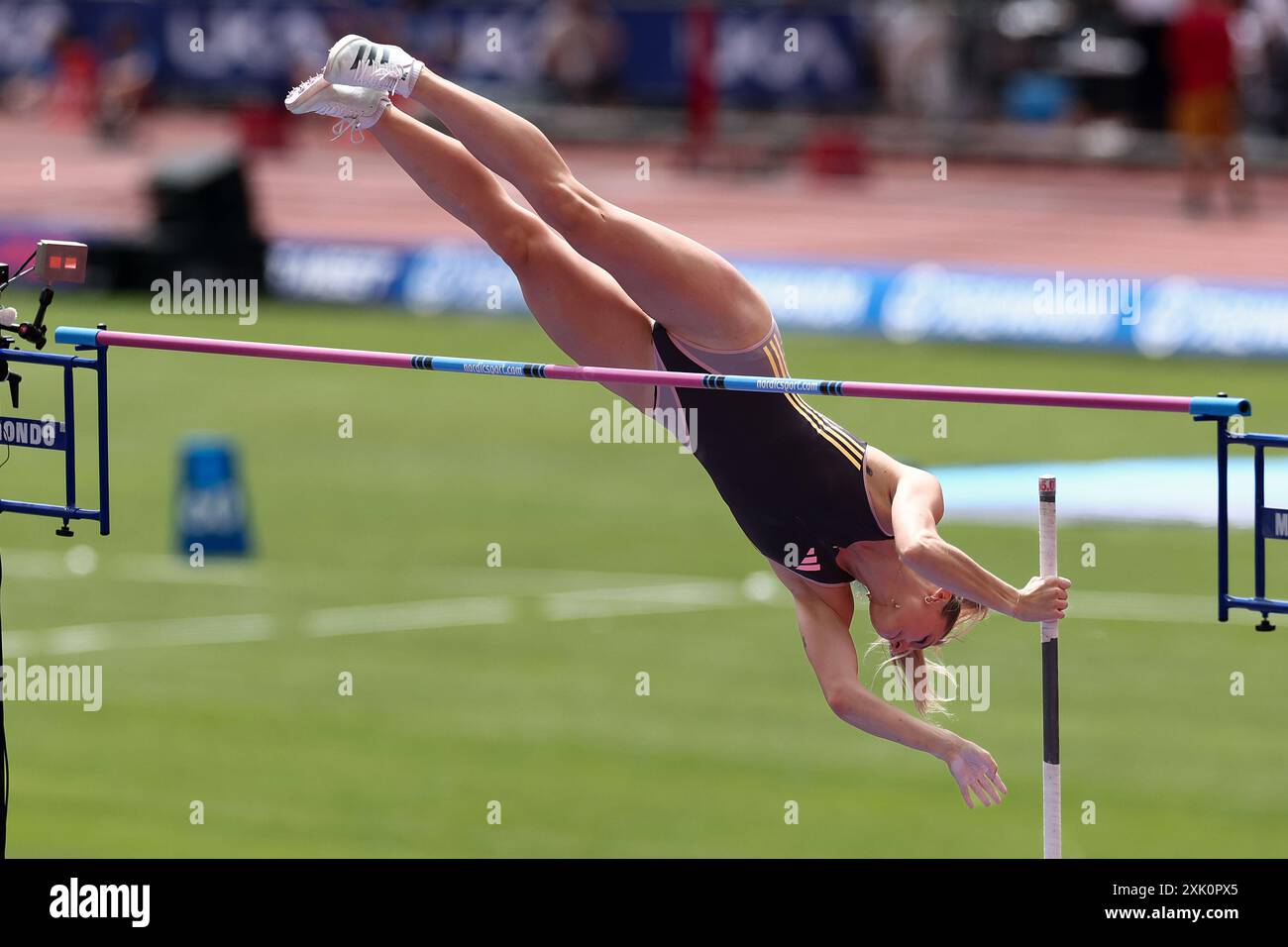 London Stadium, London, UK. 20th July, 2024. 2024 London Diamond League Athletics; Molly Caudery (GBR) during the womens pole vault Credit: Action Plus Sports/Alamy Live News Stock Photo