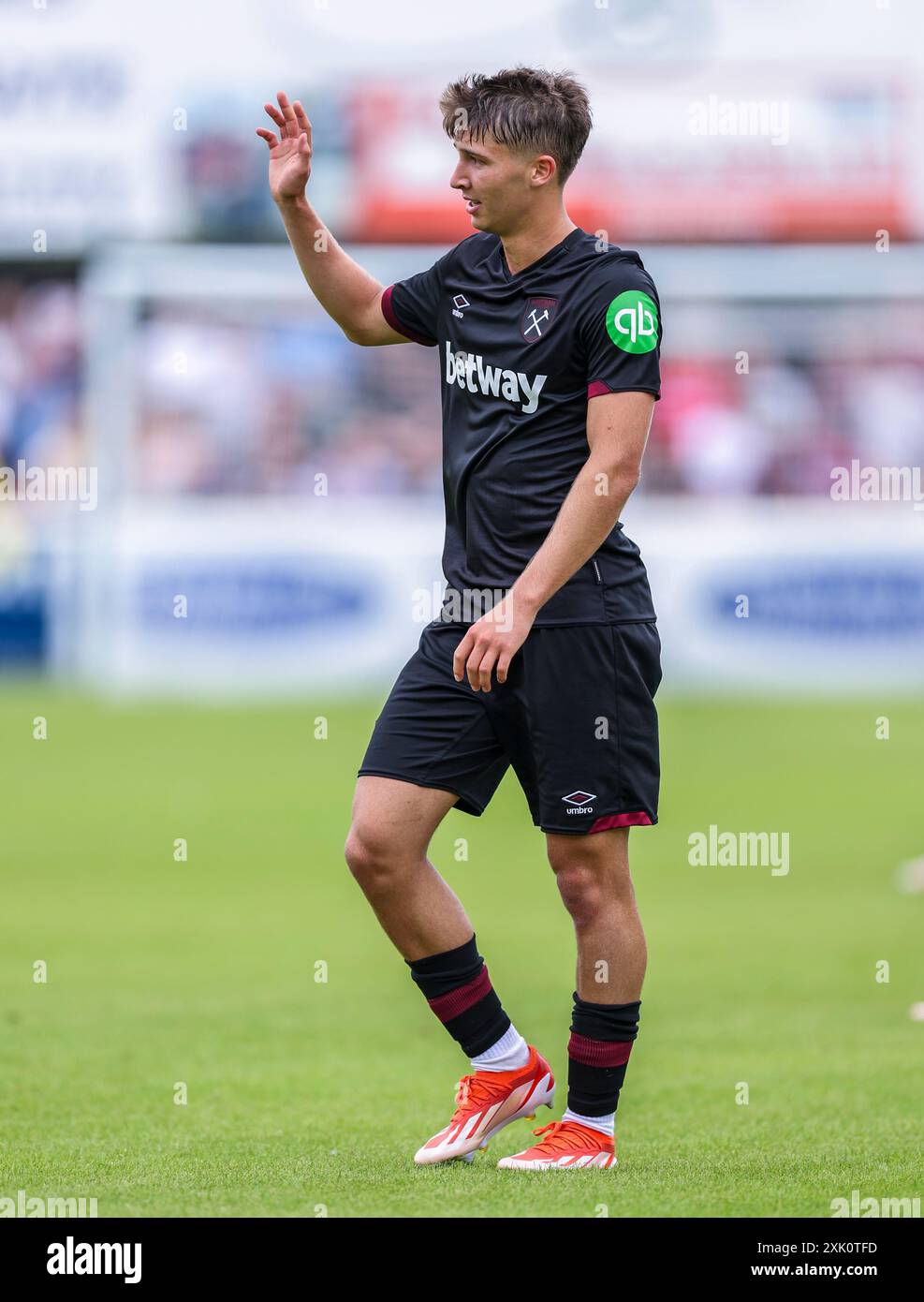 West Ham United’s George Earthy in action during the pre-season ...
