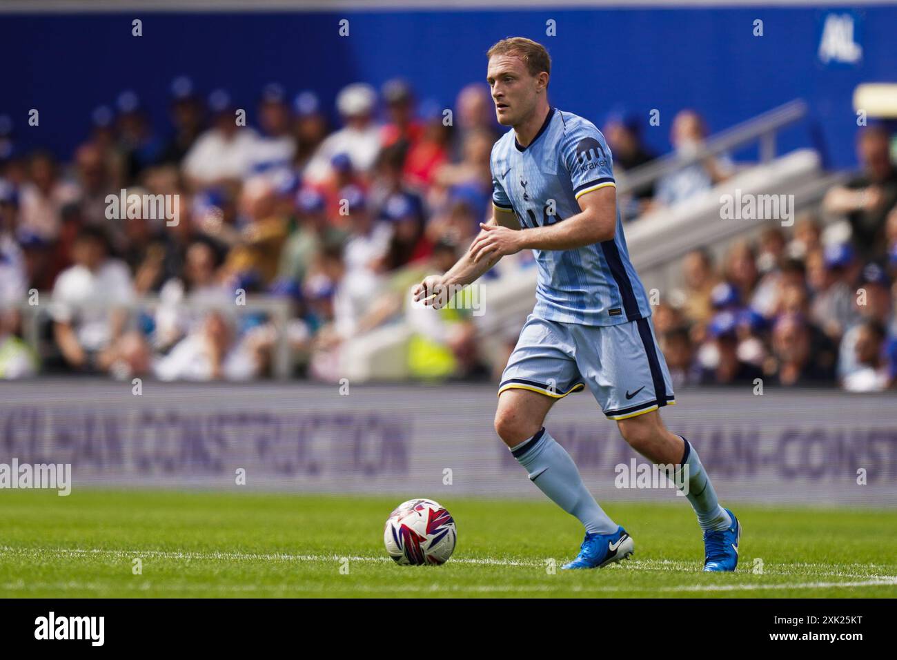 London, UK. 20th July, 2024. Oliver Skipp of Tottenham Hotspur during the Queens Park Rangers FC v Tottenham Hotspur FC pre-season friendly match at MATRADE Loftus Road Stadium, London, England, United Kingdom on 20 July 2024 Credit: Every Second Media/Alamy Live News Stock Photo