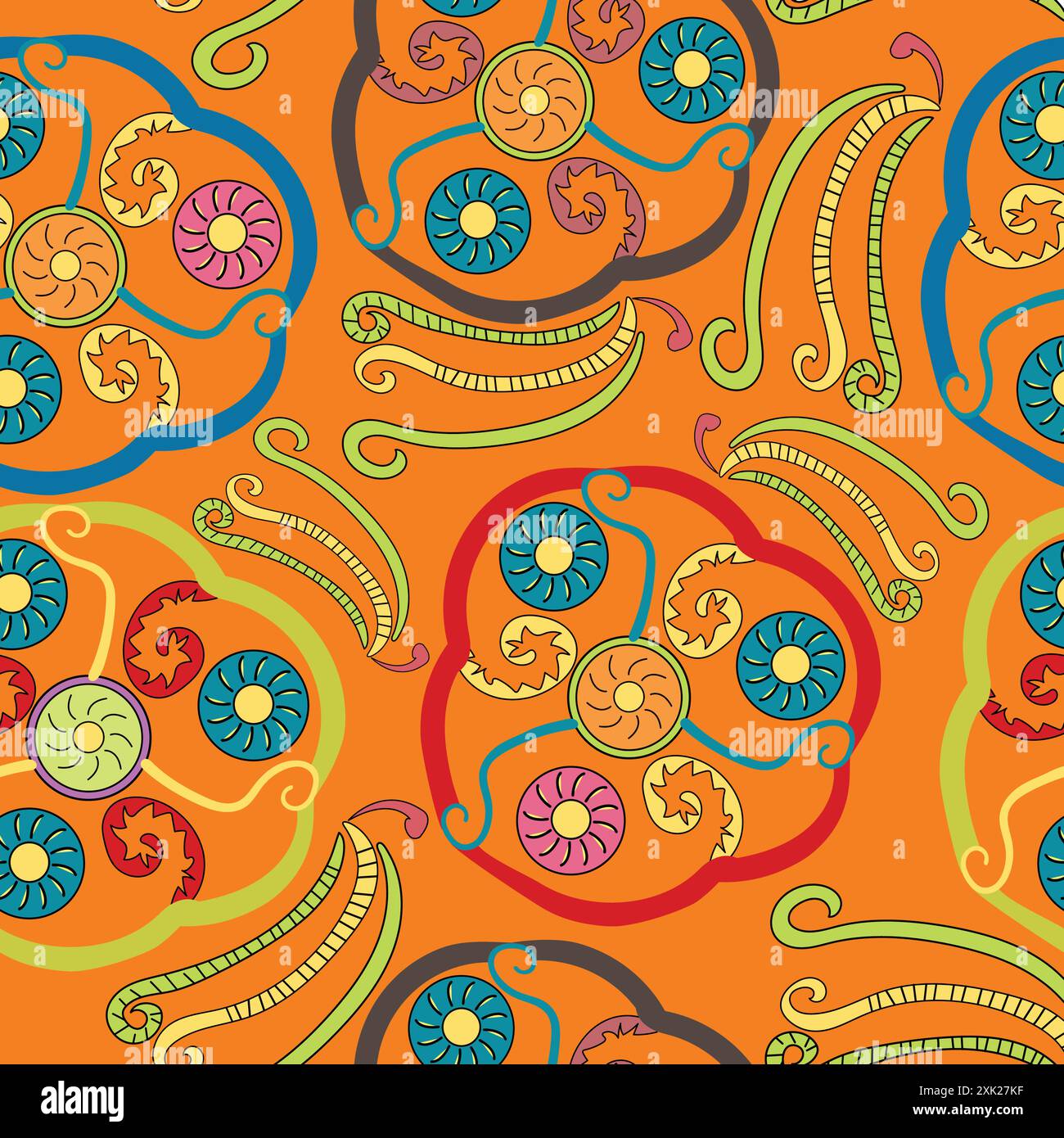 ethnic tribal seamless pattern Stock Vector