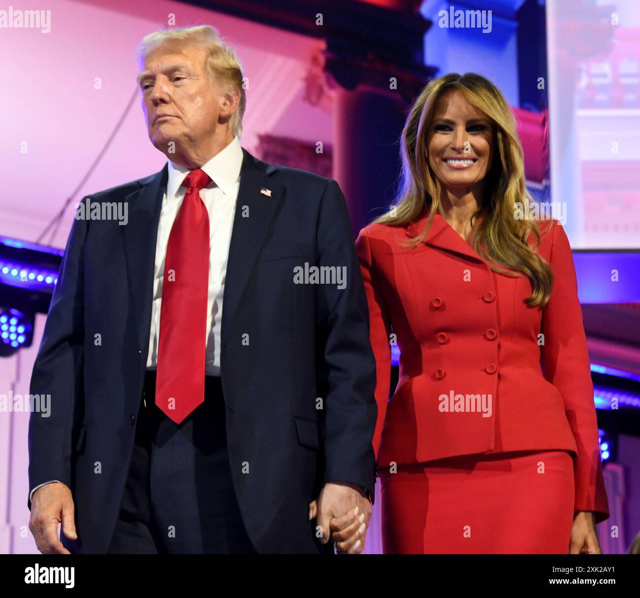 Milwaukee, Wisconsin, USA. 18th July, 2024. MELANIA TRUMP joins her