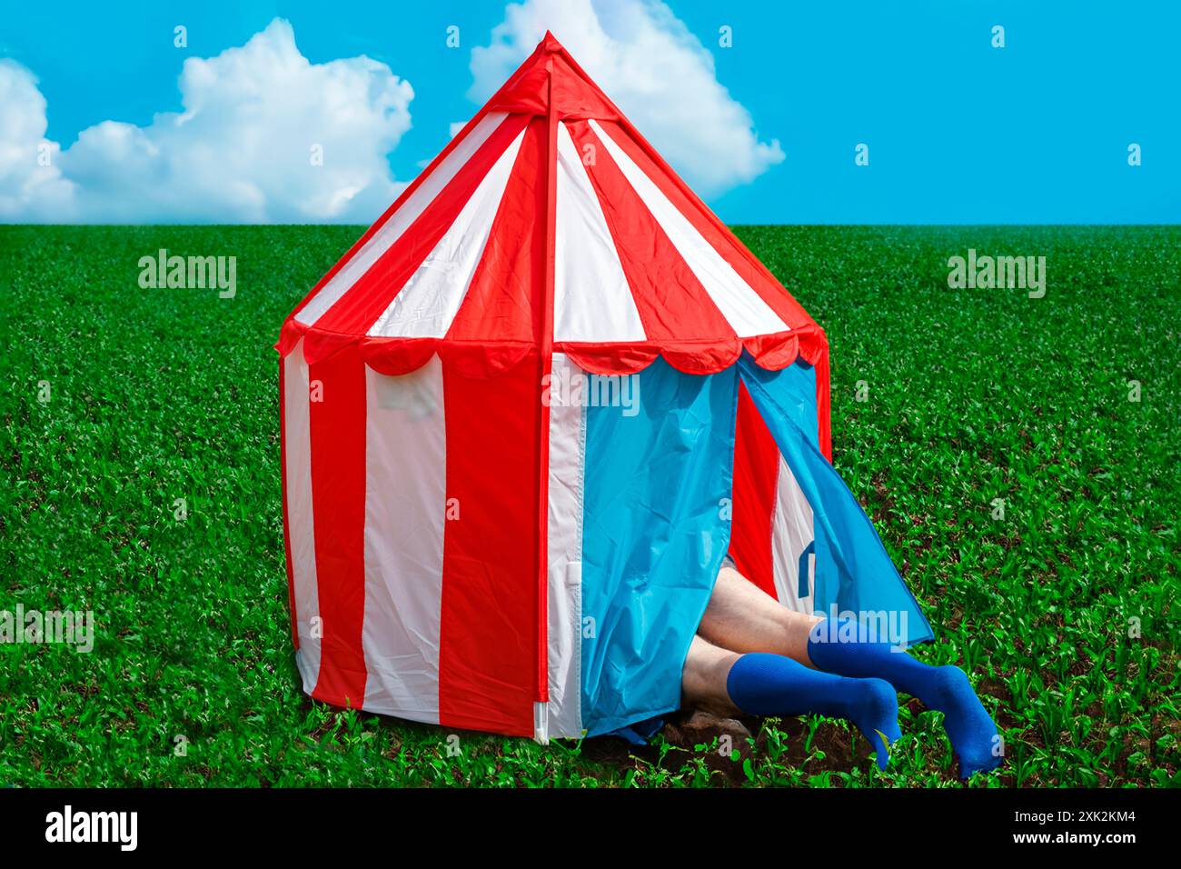 Vibrant circus tent backdrop hi-res stock photography and images - Alamy