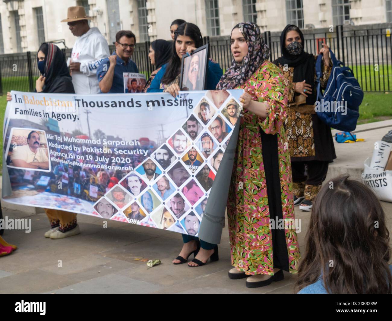 London, UK. 20 July 2024. A protest at Downing Street on the 4th ...