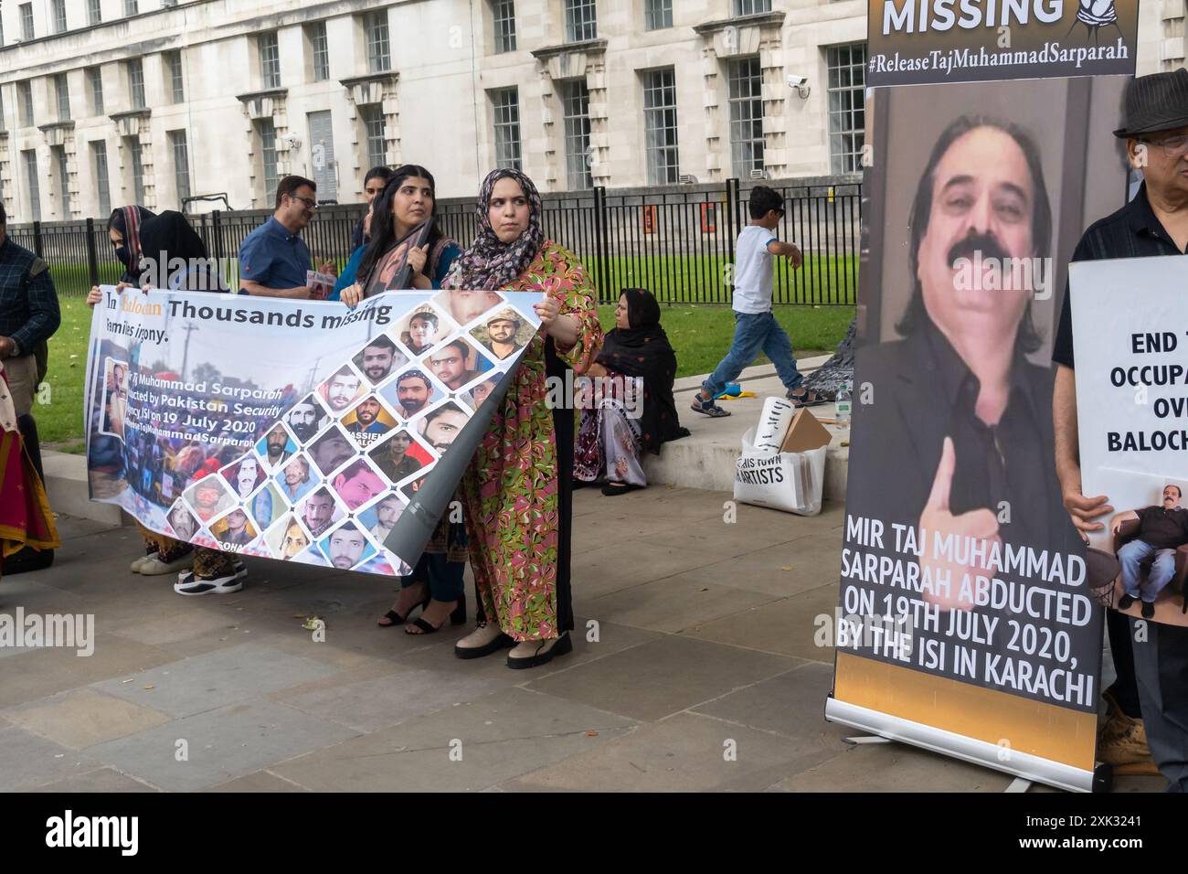 London, UK. 20 July 2024. A protest at Downing Street on the 4th ...