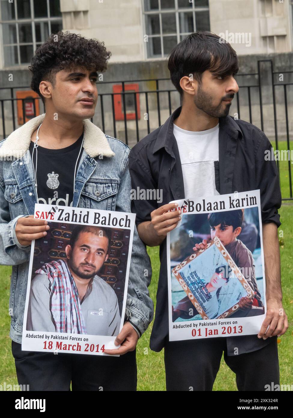 London, UK. 20 July 2024. A protest at Downing Street on the 4th ...