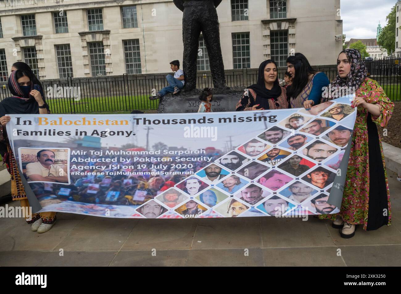 London, UK. 20 July 2024. A protest at Downing Street on the 4th ...