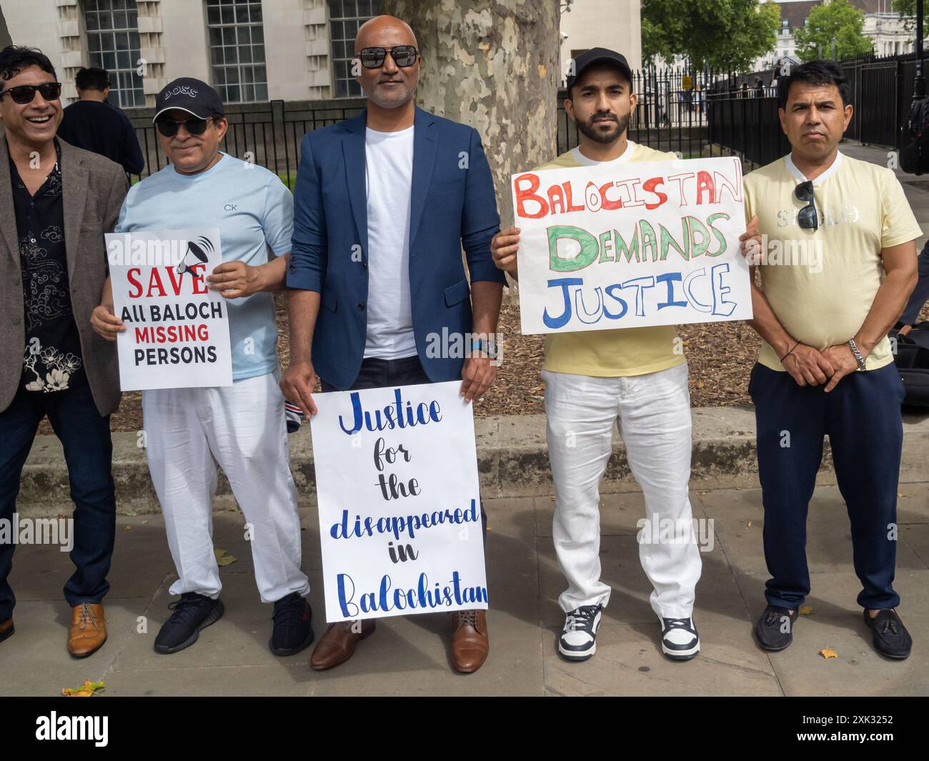 London, UK. 20 July 2024. A protest at Downing Street on the 4th ...