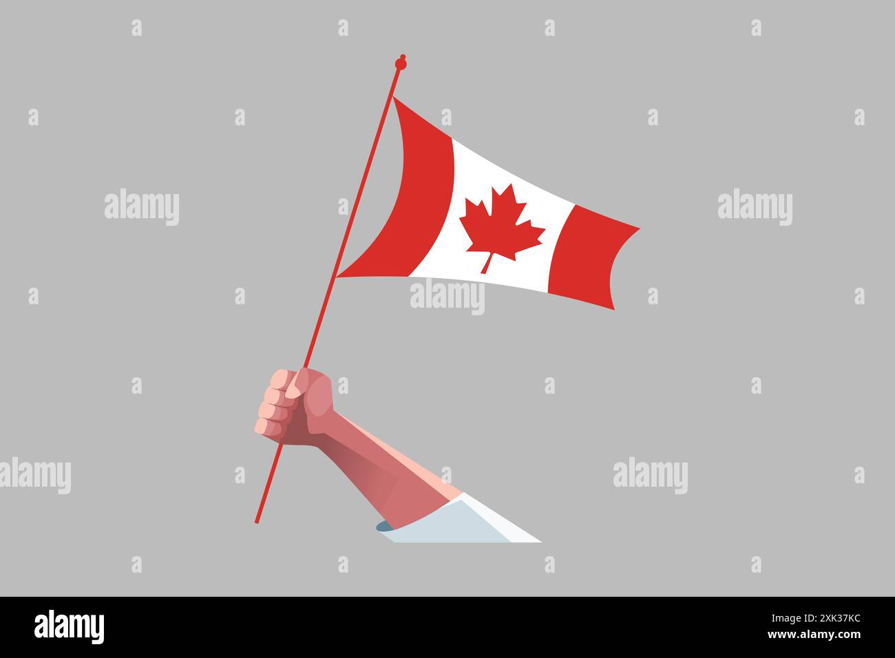 A hand holding an Canada flag Stock Vector Image & Art - Alamy