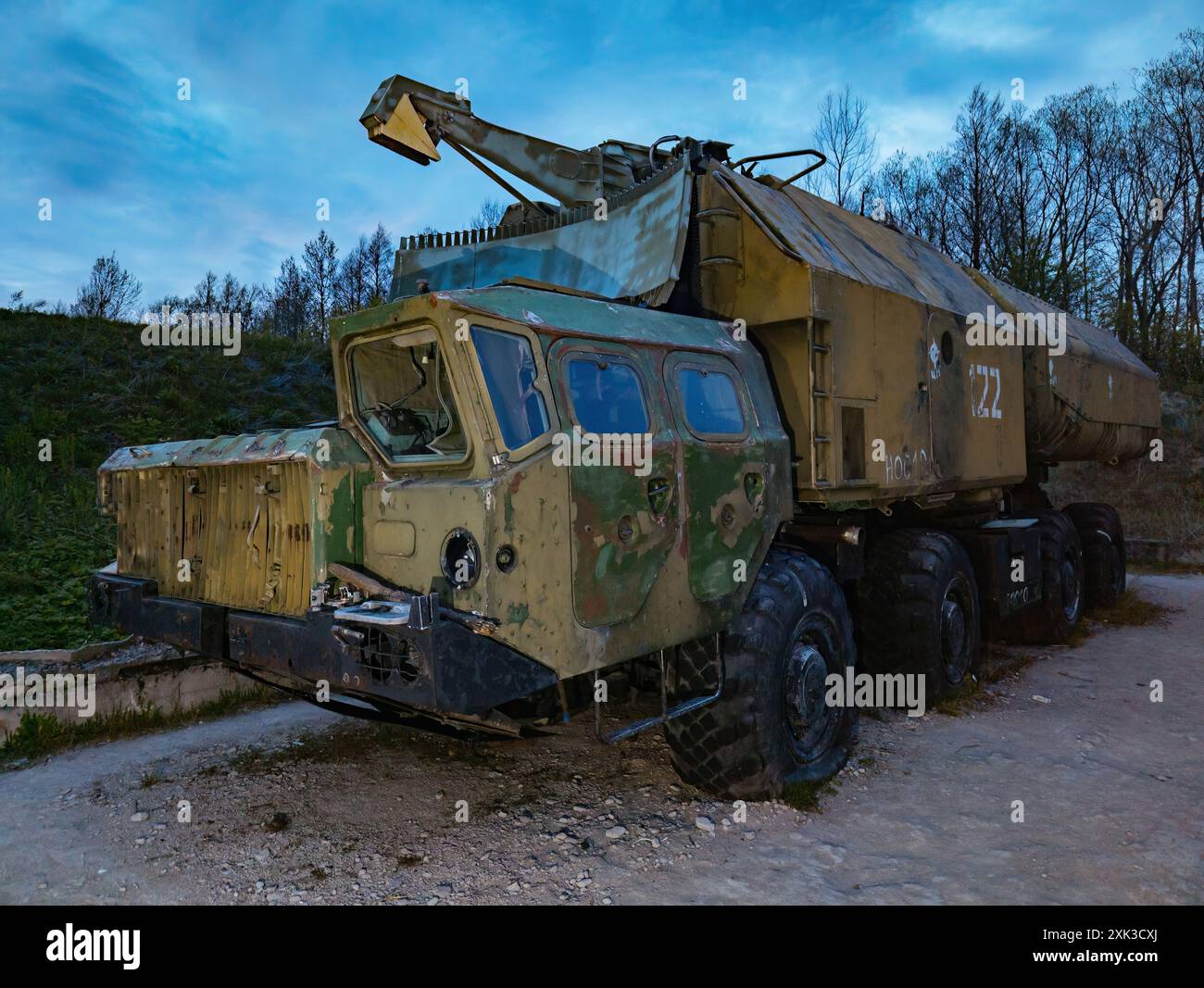 Old rusty broken Russian military vehicle Stock Photo - Alamy