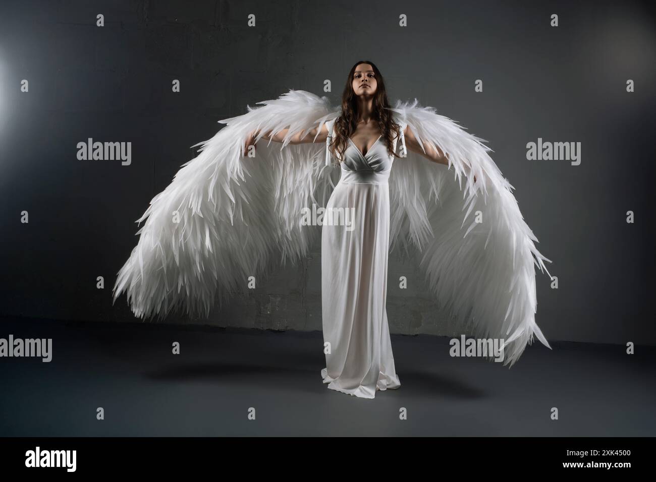 Woman Wearing Wings Beautiful Photo Canvas Of A Woman With Angel Wings