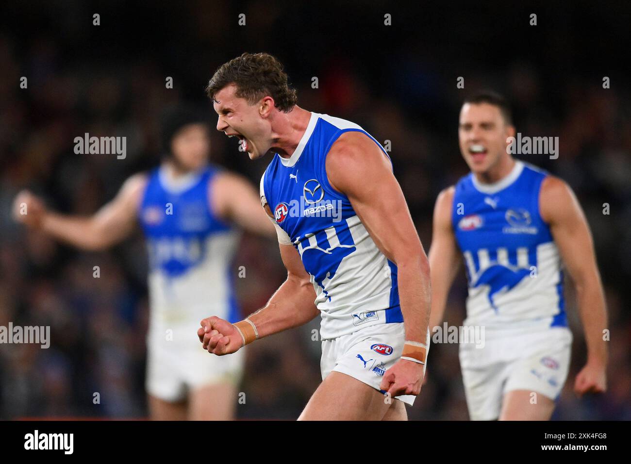 Comben Melbourne, Australia. 21st July, 2024. Charlie Comben of the Kangaroos ...
