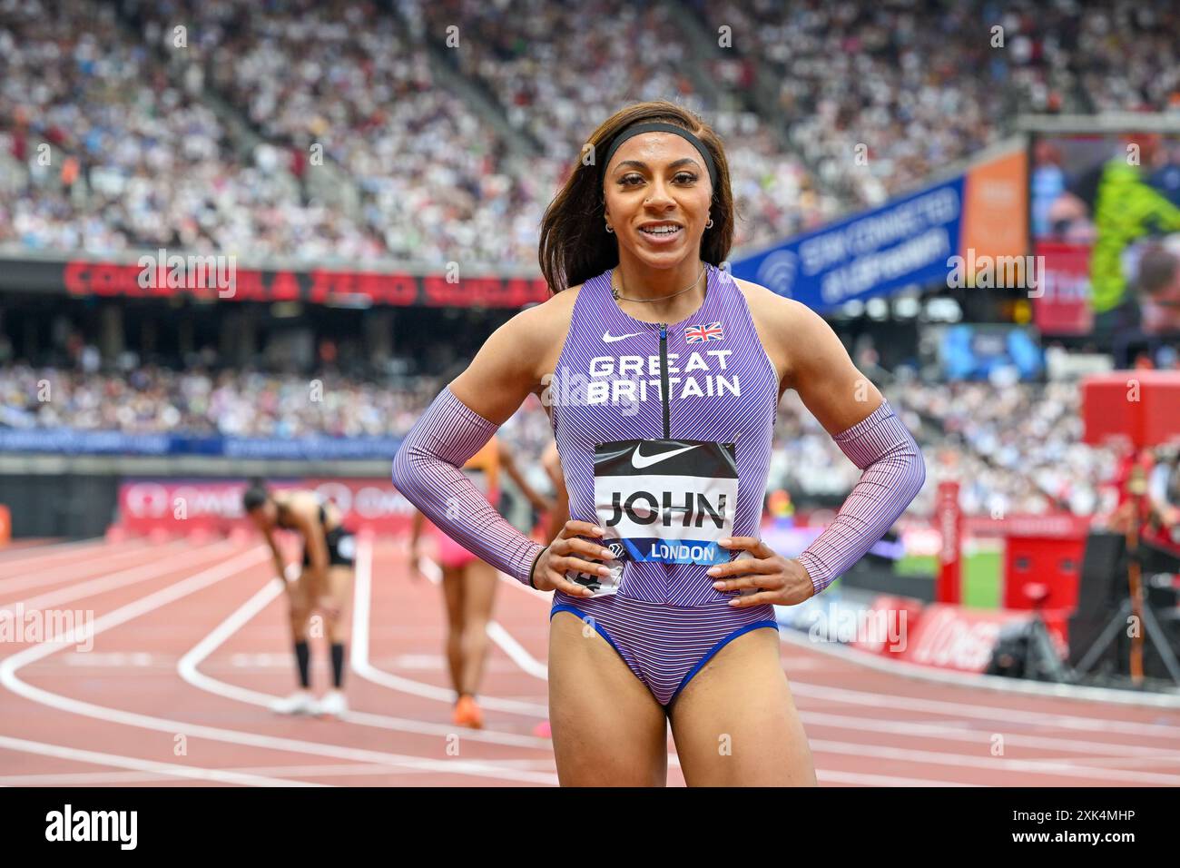 London, UK, 20 July 2024. JOHN Yemi Mary GBR, (1st) 400m Women National ...