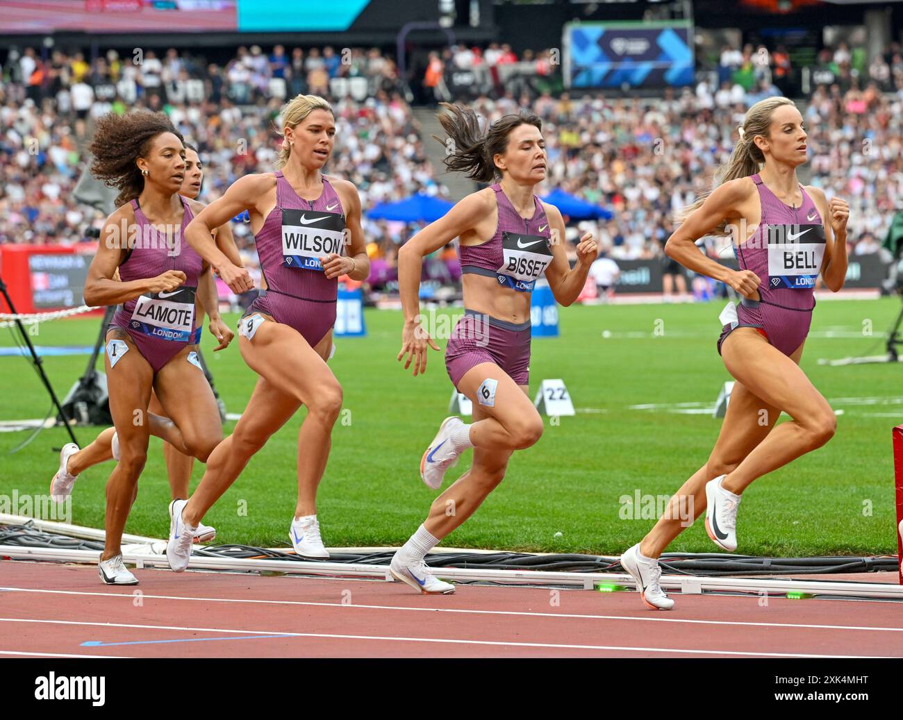 London UK 20 July 2024 GBR Team During The 800m Women During The london-uk-20-july-2024-gbr-team-during-the-800m-women-during-the