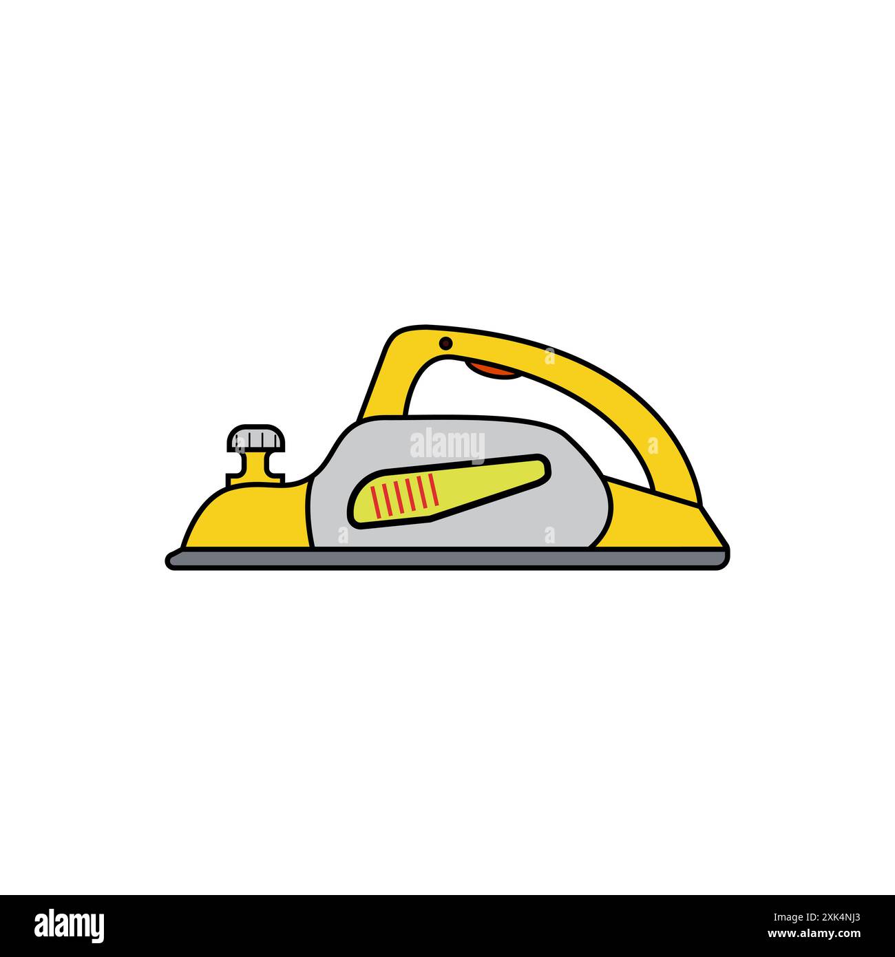 Electric planer icon. Isolated vector icon. Stock Vector