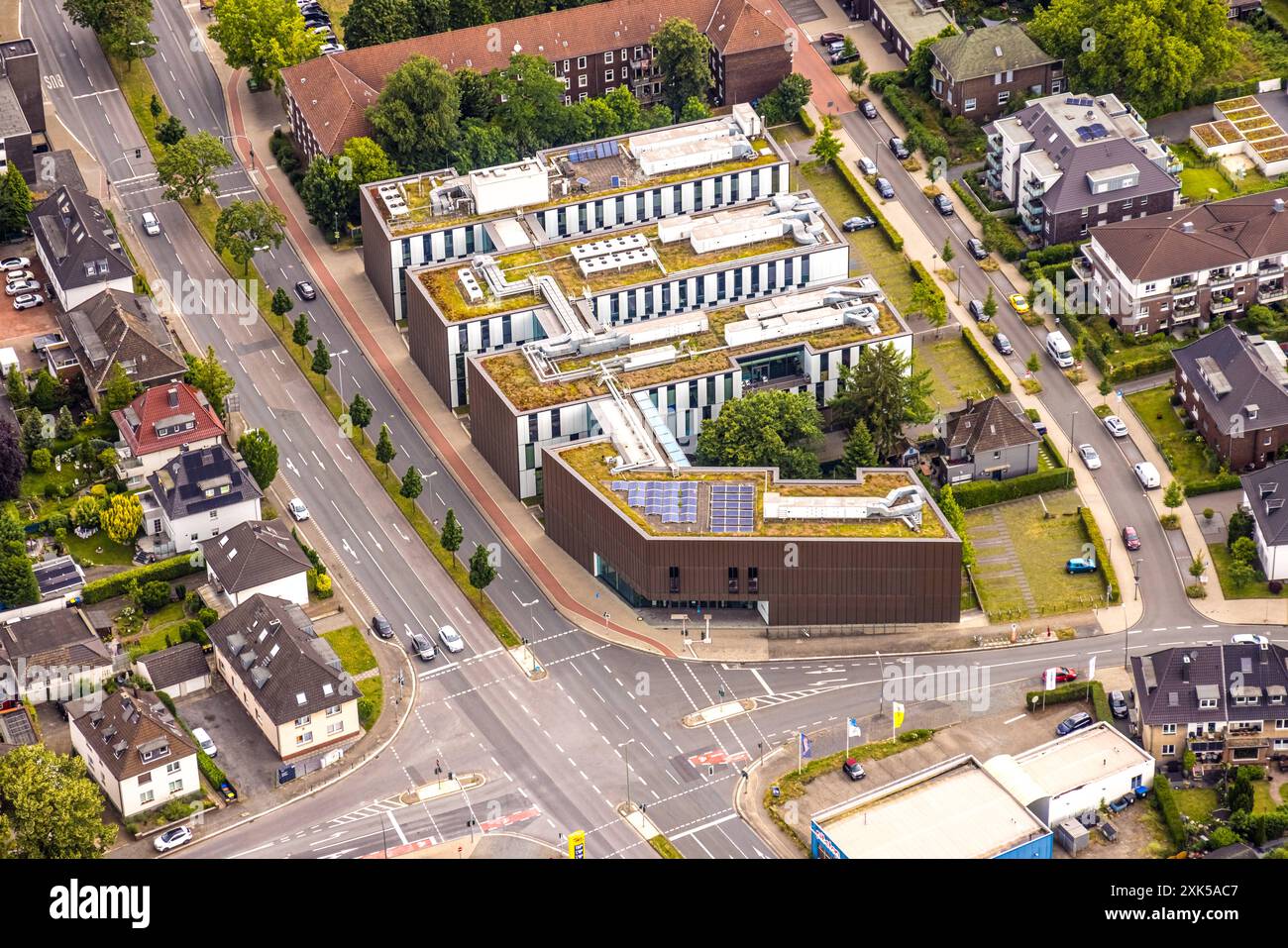 Luftbild, Hochschule Ruhr West Campus Bottrop, Nord-Ost, Bottrop, Ruhrgebiet, Nordrhein-Westfalen, Deutschland ACHTUNGxMINDESTHONORARx60xEURO *** Aerial view, Hochschule Ruhr West Campus Bottrop, North East, Bottrop, Ruhr area, North Rhine-Westphalia, Germany ATTENTIONxMINDESTHONORARx60xEURO Stock Photo