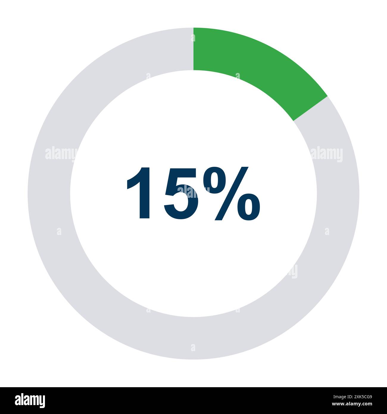 Information round diagram 15 percent icon, infographic graphic pie ...