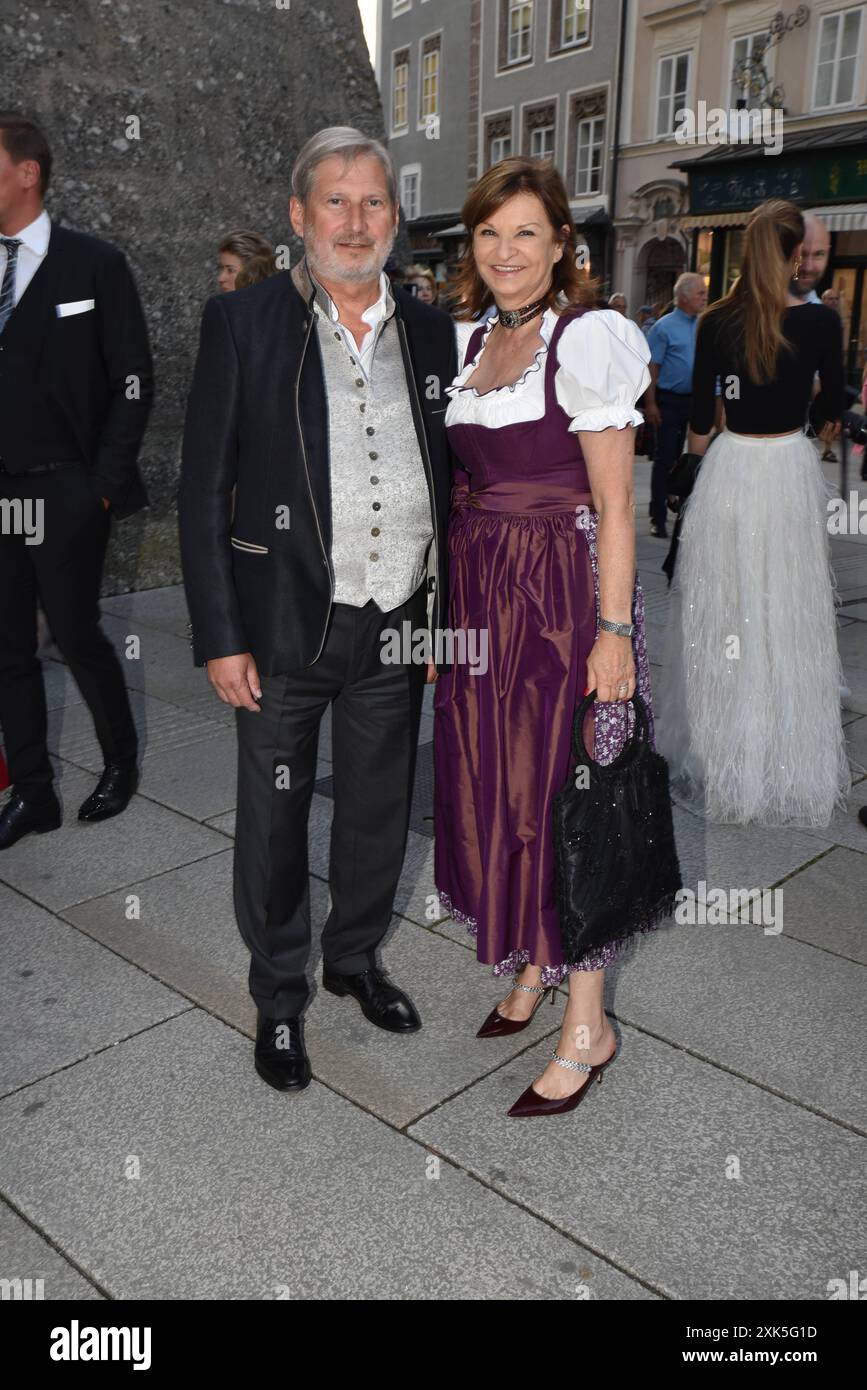 Johannes Hahn, Gattin Susanne Riess Hahn, Jedermann, 2024, Premiere ...