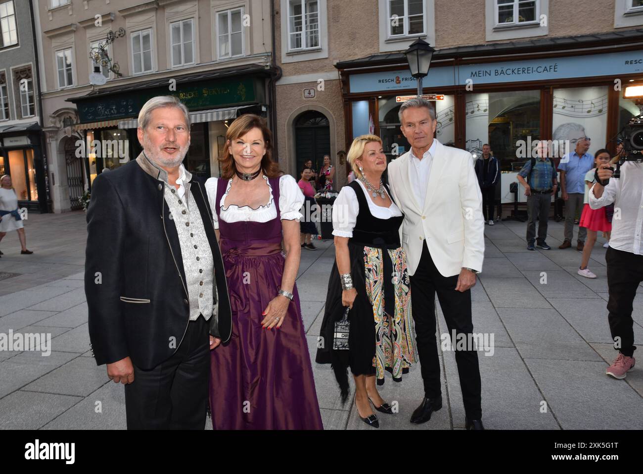 Johannes Hahn, Gattin Susanne Riess Hahn, Marlies Muhr, Alfons Haider ...