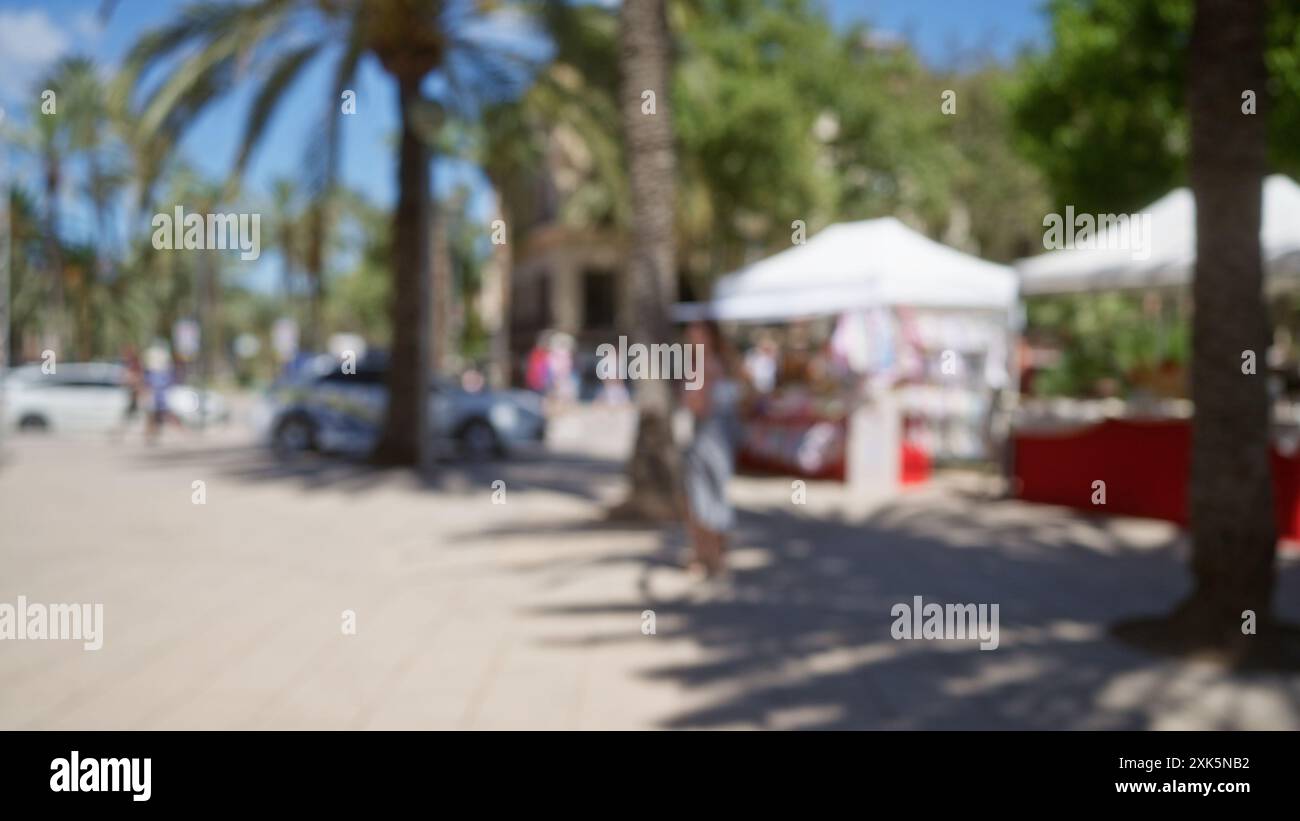 Outdoor blurred street in mallorca hi-res stock photography and images ...
