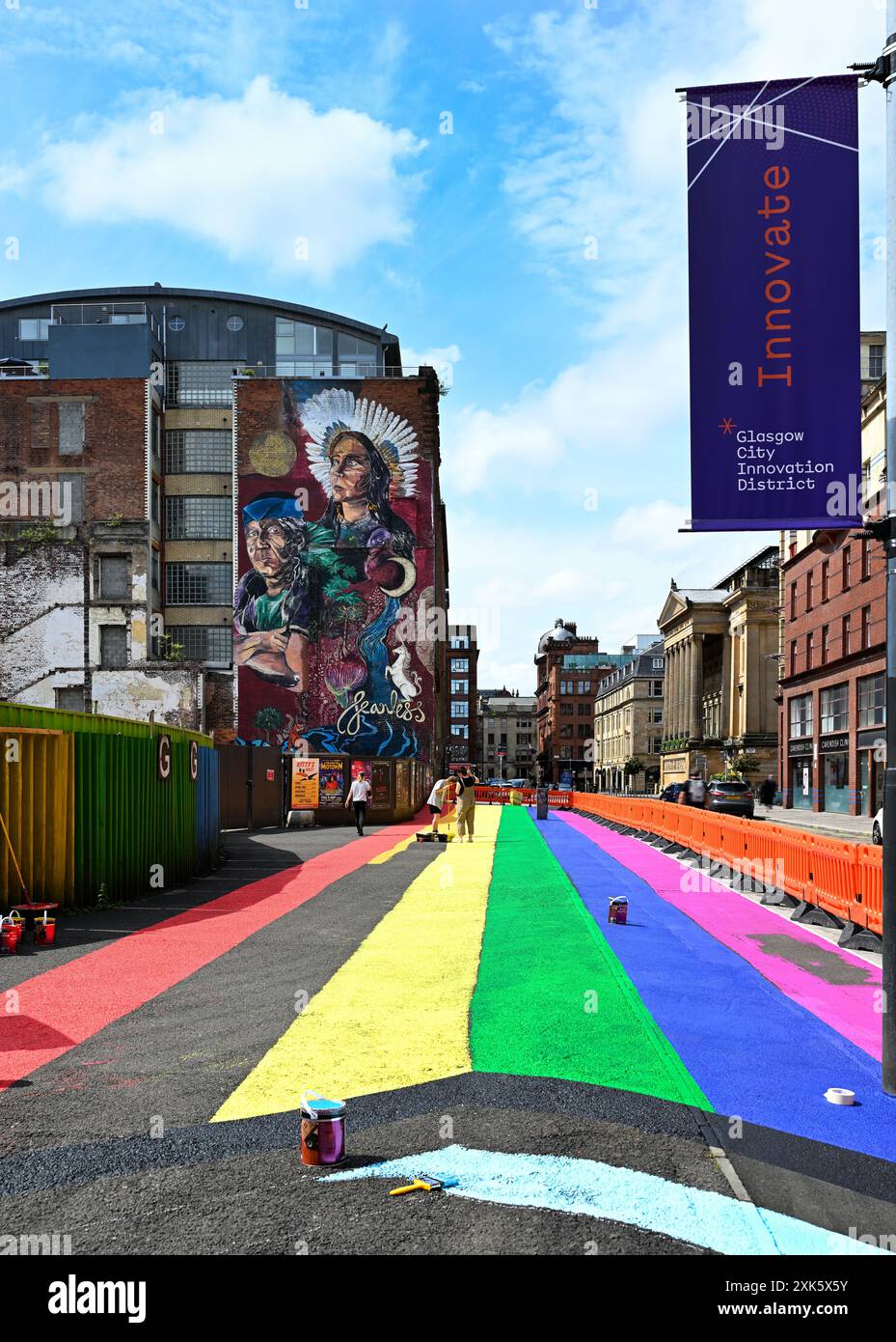 Street Art Glasgow Stock Photo - Alamy