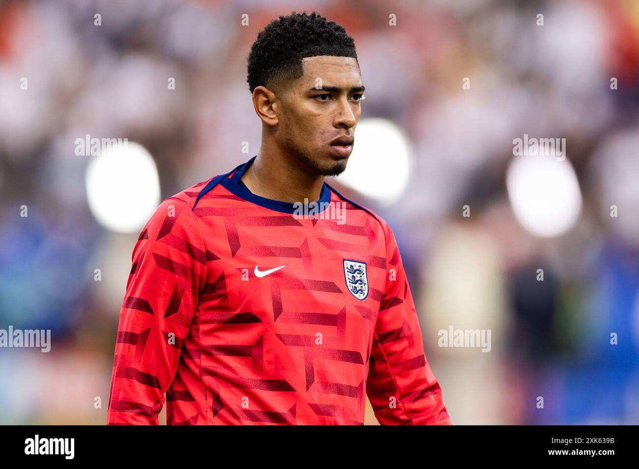 Jude Bellingham of England seen during the UEFA EURO 2024 final match between Spain and England at Olympiastadion Berlin in Berlin, Germany. Stock Photo