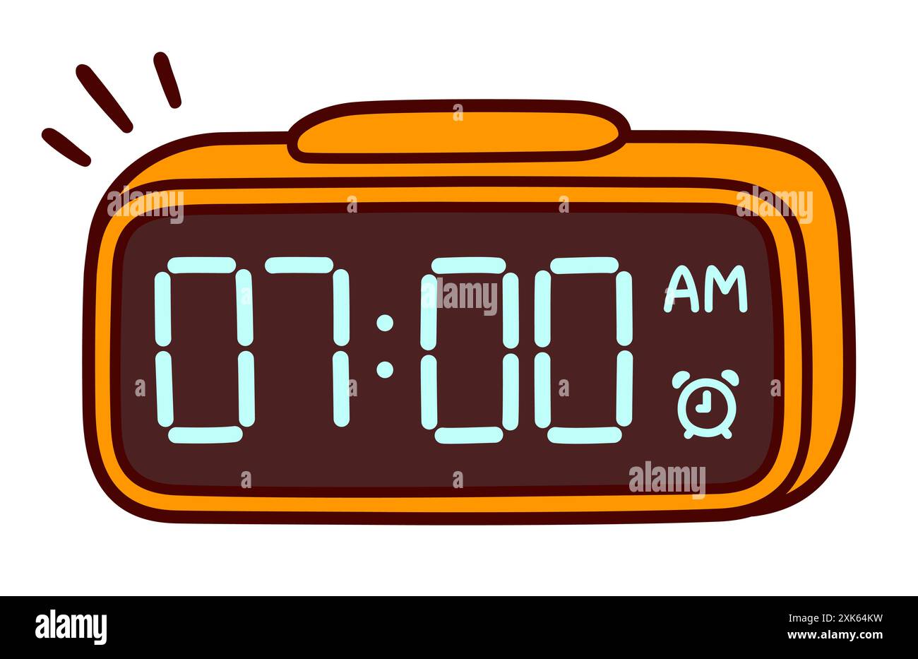 Alarm clock digital 7 hi res stock photography and images Alamy