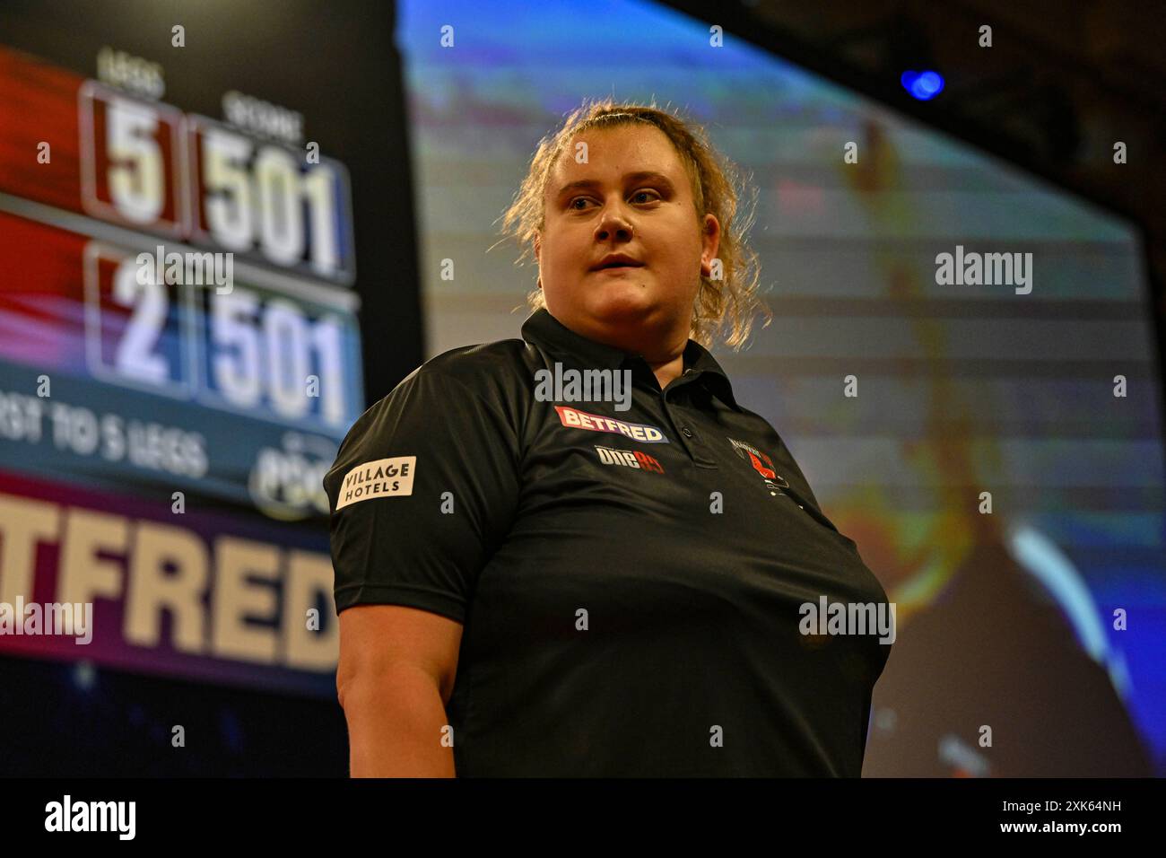 21st July 2024; Winter Gardens, Blackpool, England; 2024 Betfred Womens World Matchplay Darts