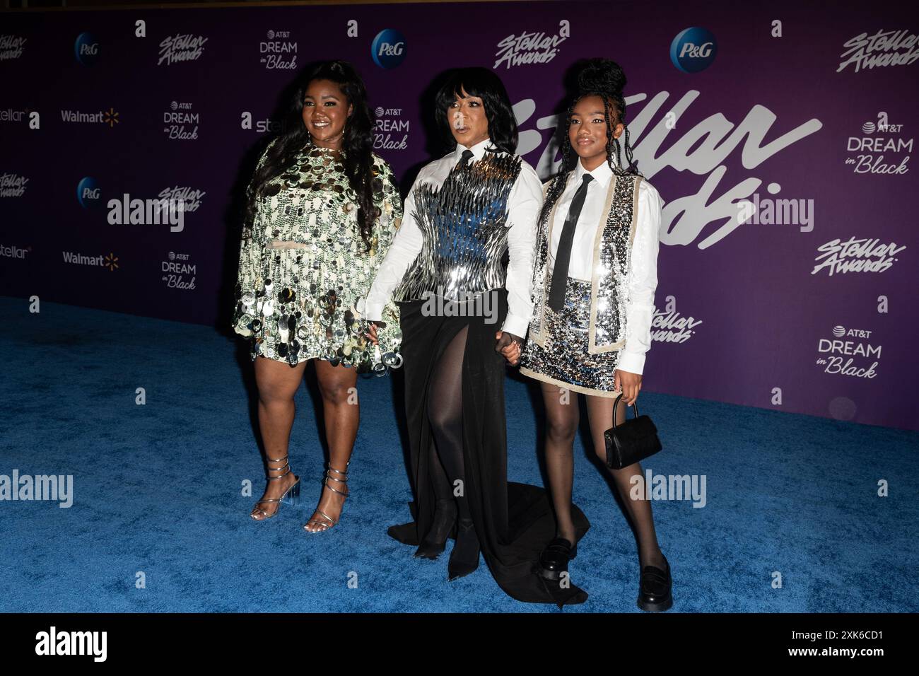 Erica Campbell And Crissy Moran Beguile For Frizzylas Vegas Nevada Krista Nicole Campbell Erica Campbell And Zaya Monique Campbell At 39th Annual Stellar Awards The Orleans Hotel Casino Mardi Gras Ballroom In Las Vegas Nevada On July
